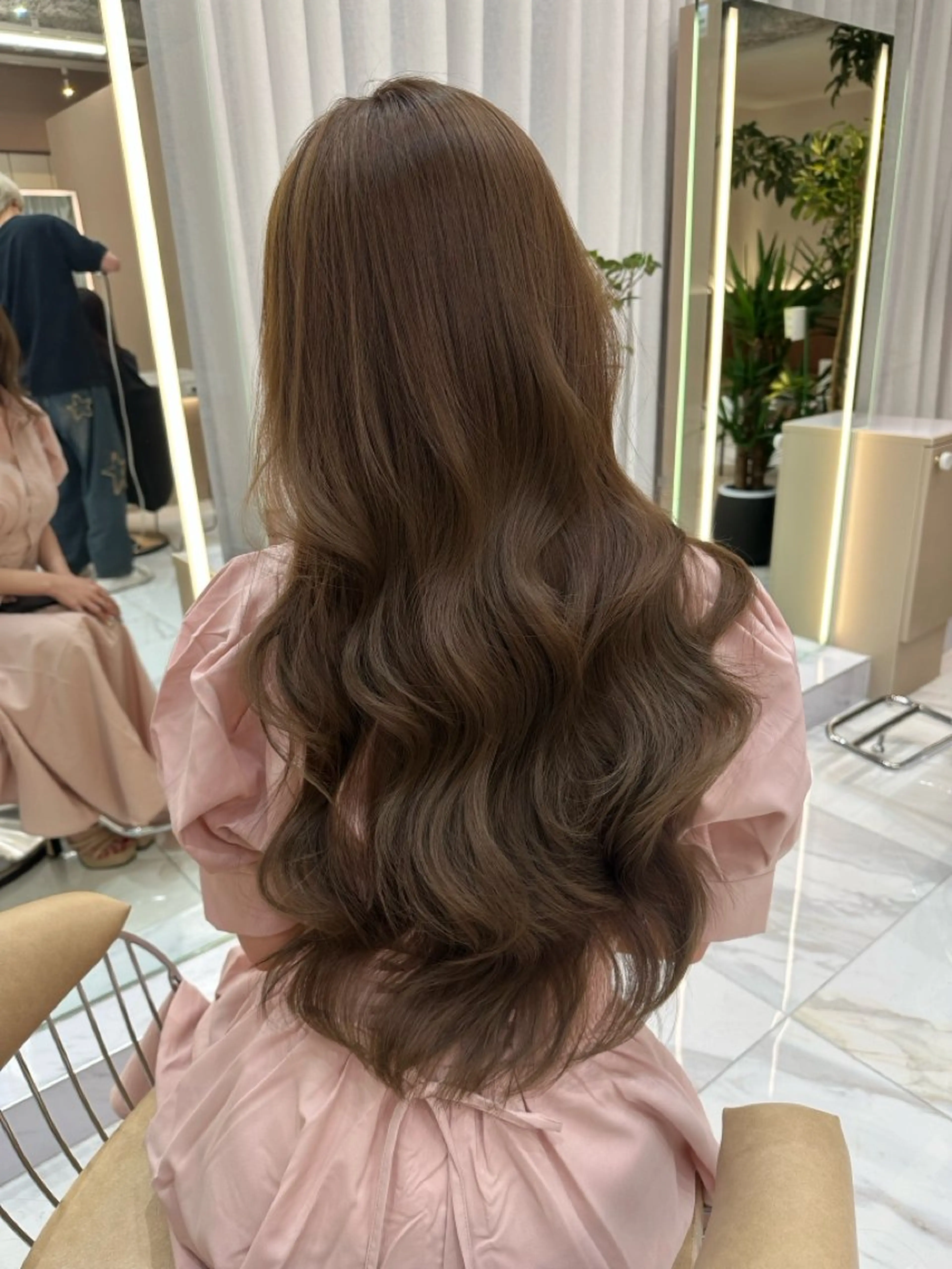 ロング ヘアカラー トリートメント 透明感カラー/髪質 改善/里奈のヘアスタイル