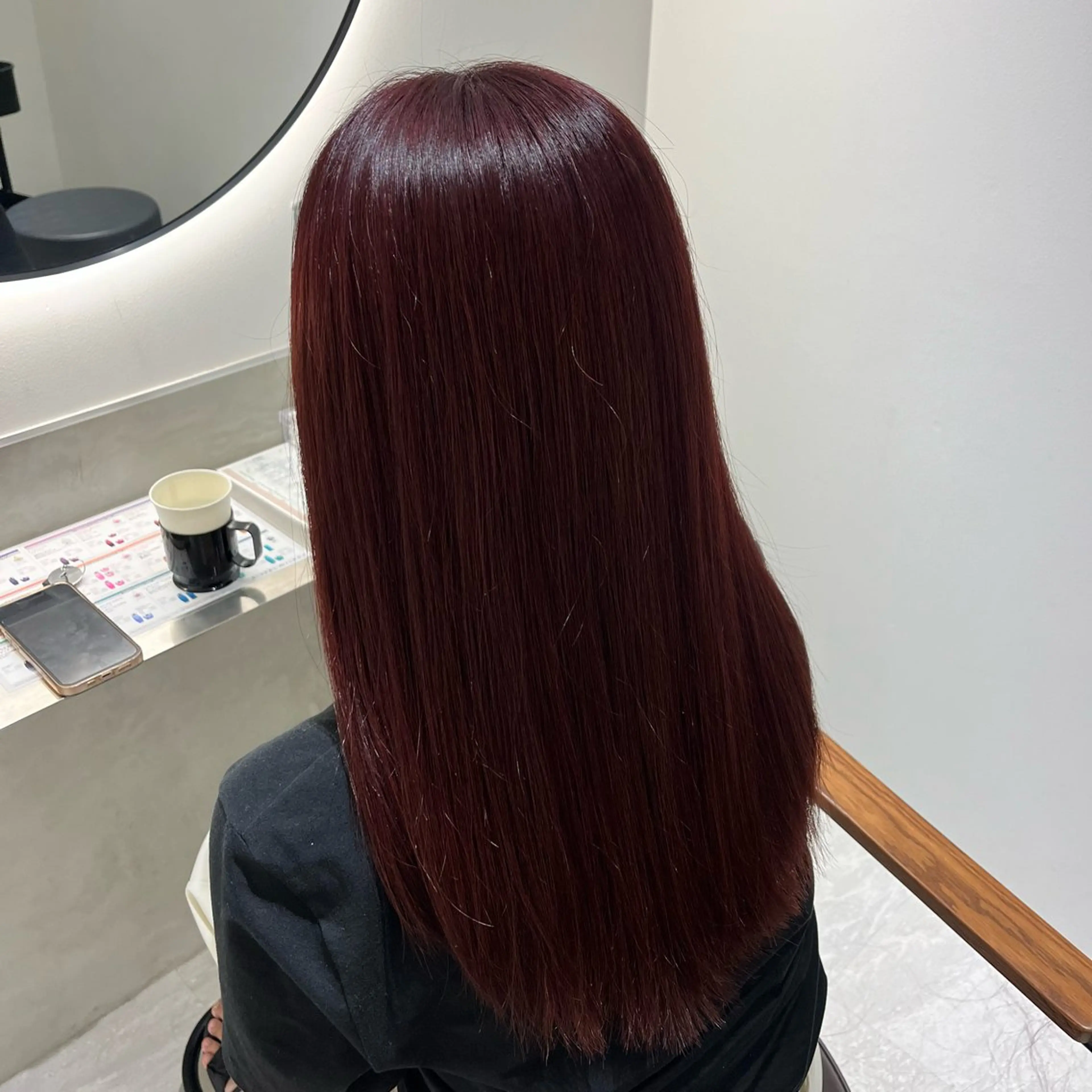 カラー ヘアカラー トリートメント 髪質改善/レイヤー× 縮毛矯正🤍maiのヘアスタイル