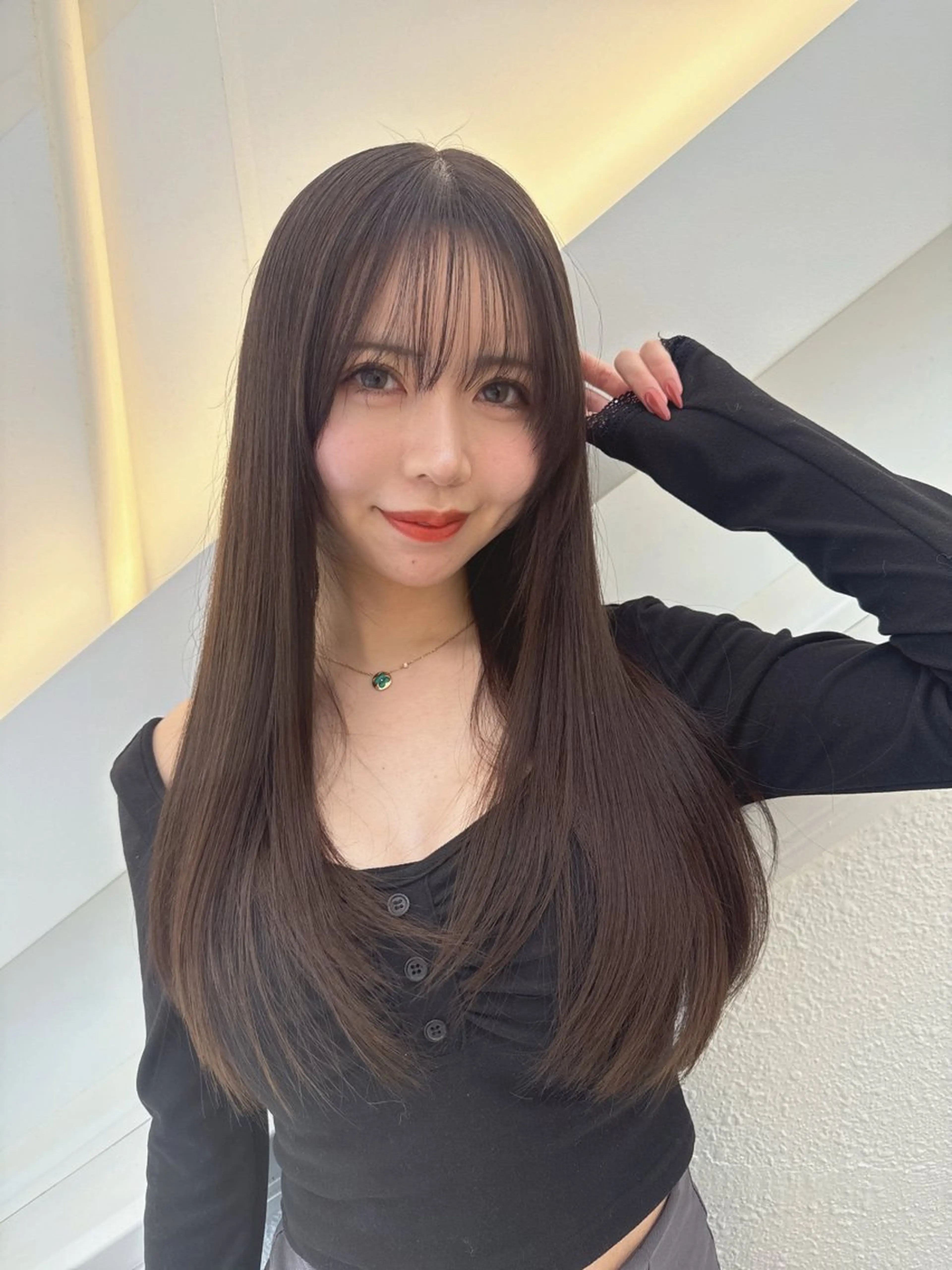 ロング カラー 透明感カラー グレージュ トリートメント ヘアカラー トリートメント 💎透明感カラー特化 💎TAISEIのヘアスタイル