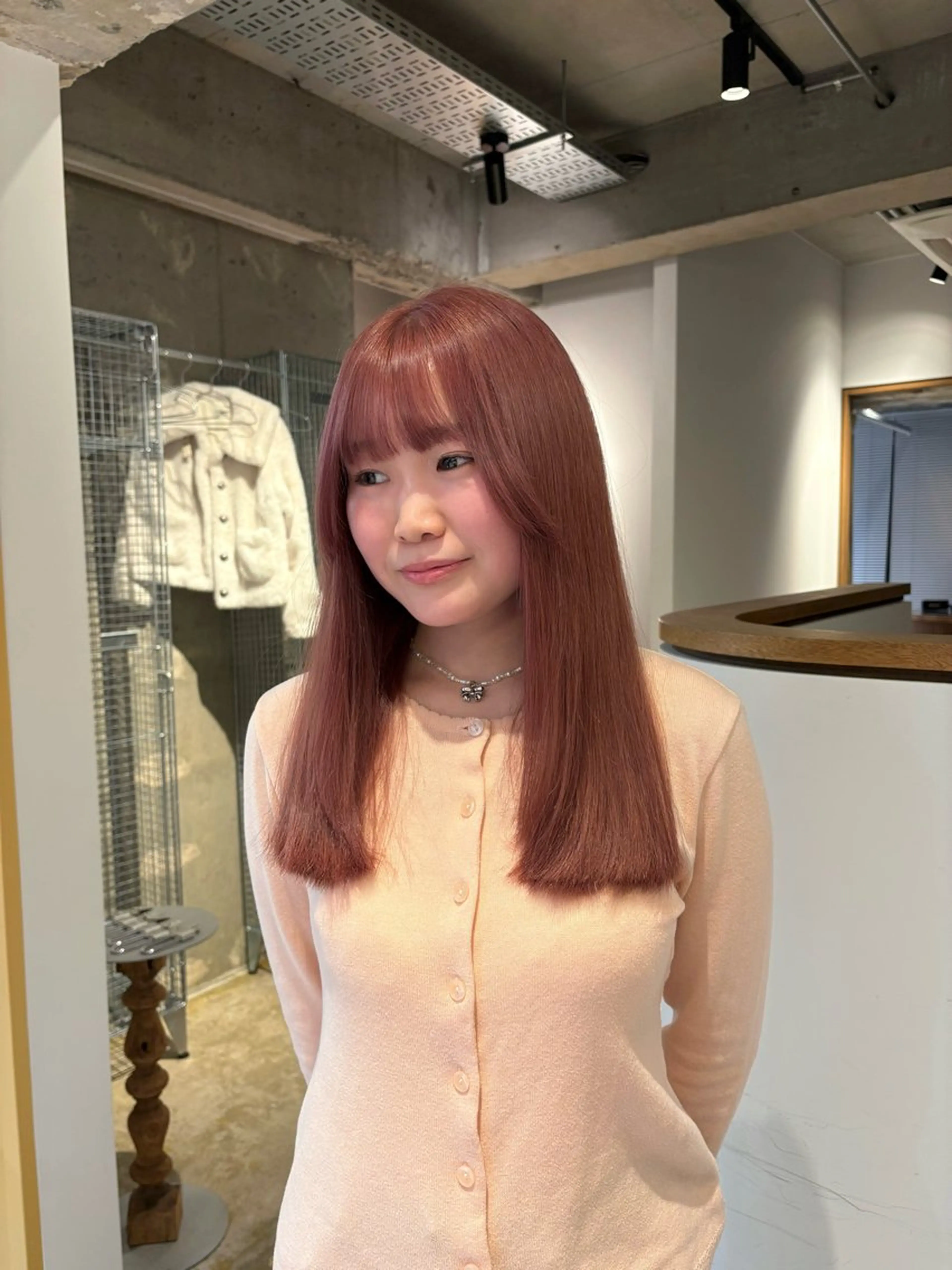 ロング カラー ベージュカラー ピンクカラー ピンクベージュ ヘアカラー 名駅/ブリーチカラー /masaki⠀のヘアスタイル