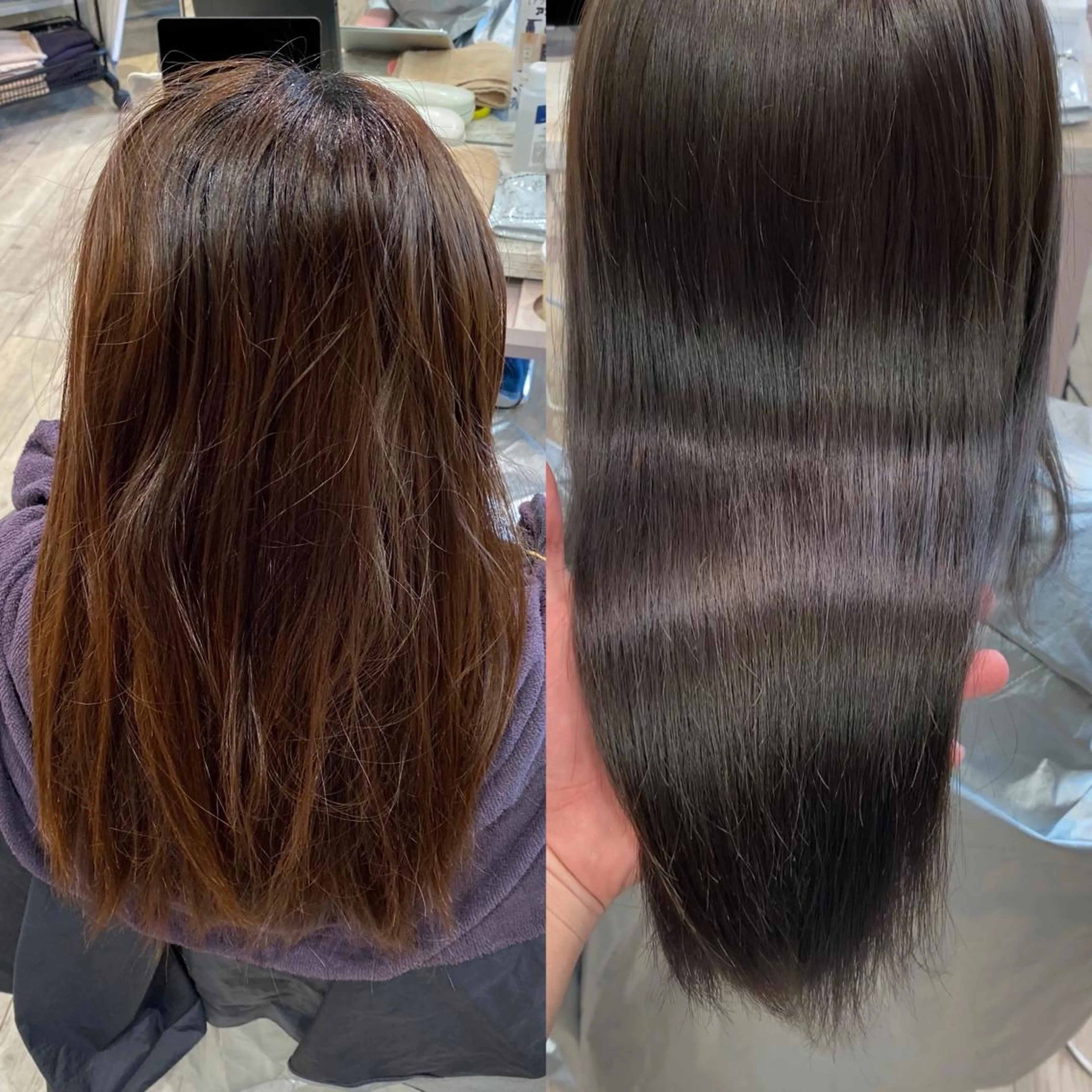 ロング カラー 顔まわりカット🌟 くびれヘア/寺門遥輝のヘアスタイル