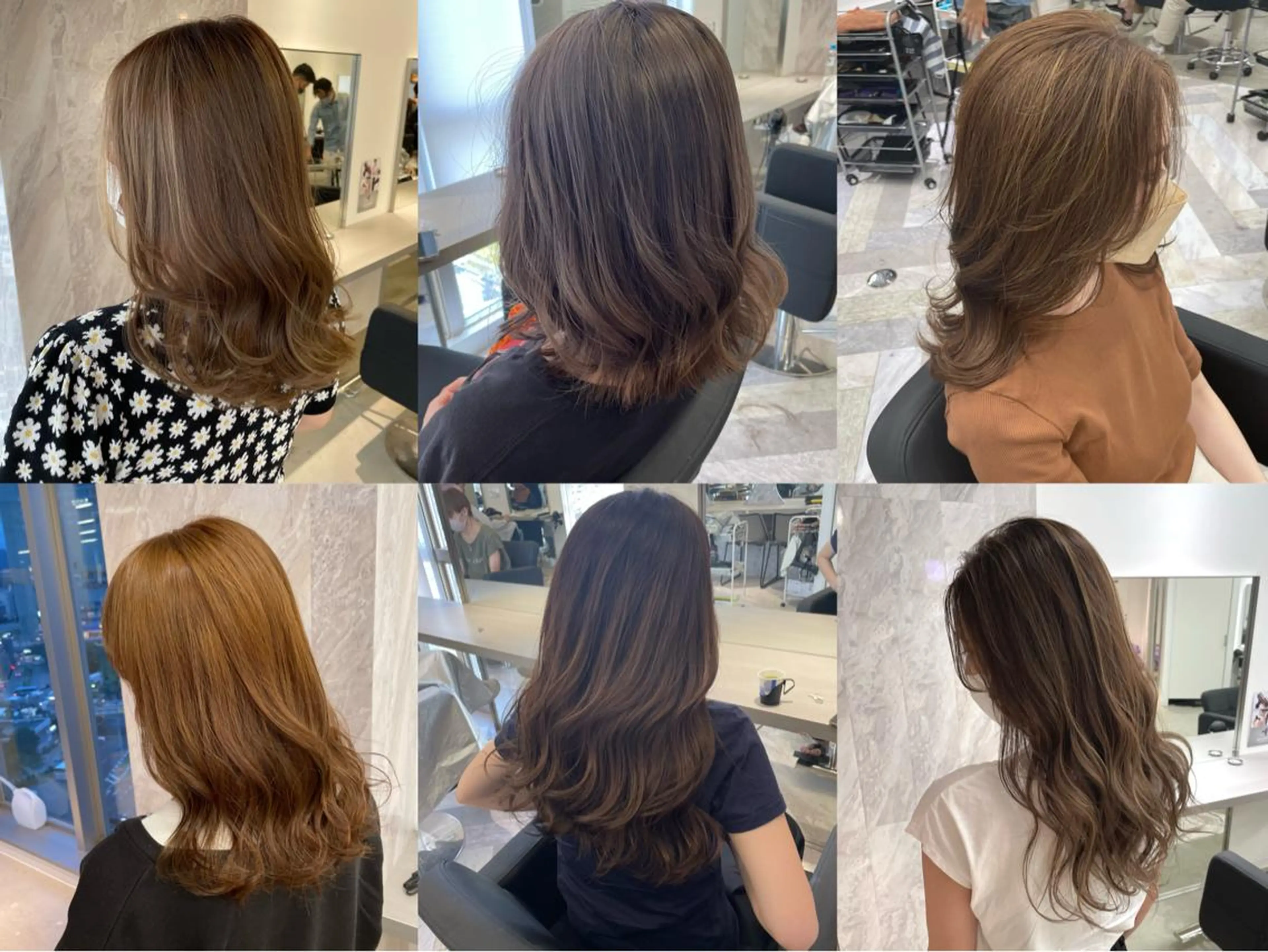 セミロング カラー ヘアアレンジ ブリーチ ダブルカラー ブリーチなしカラー カット ヘアカラー トリートメント 🎗秋山勇/ GEAR.代表のヘアスタイル