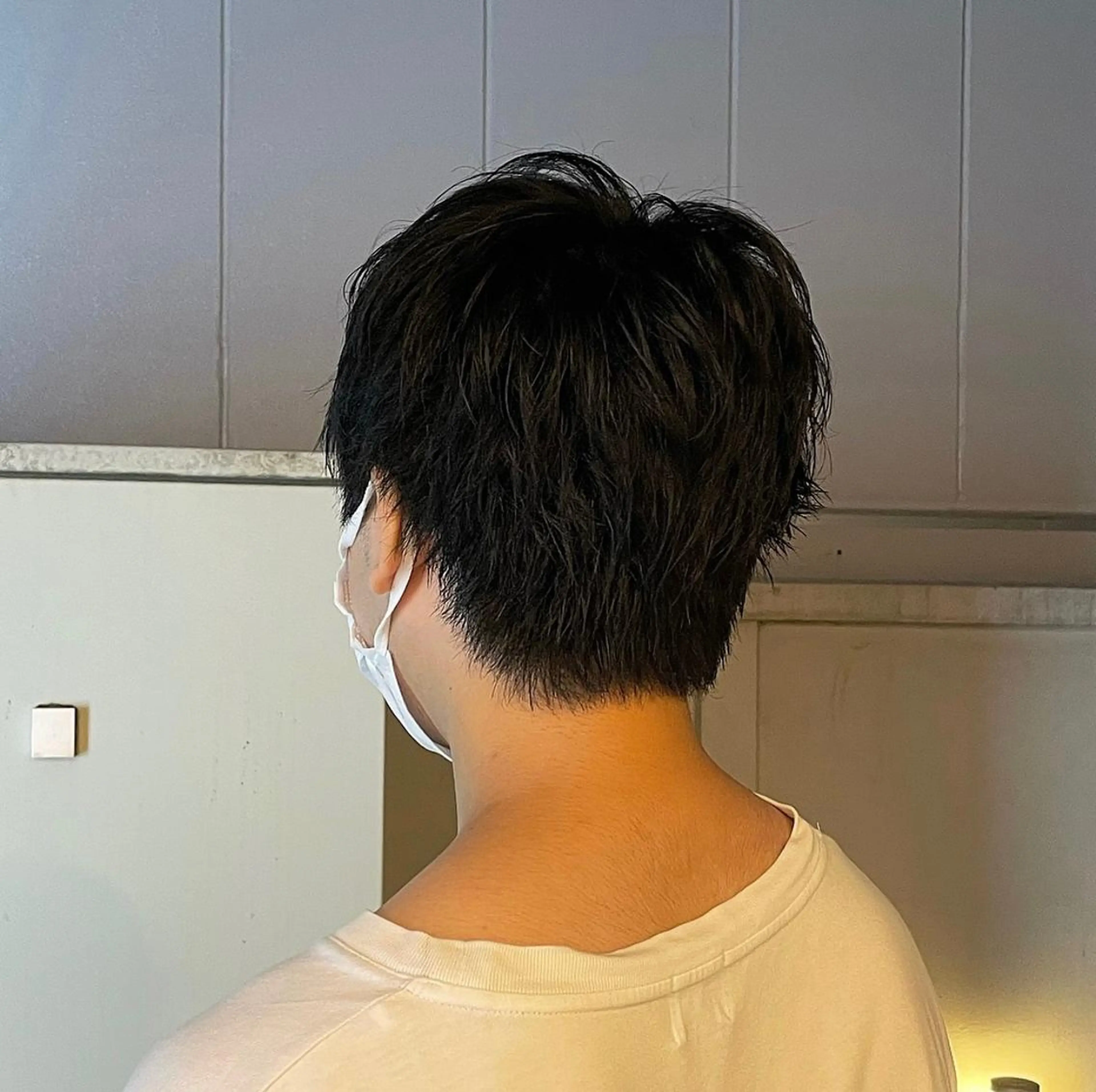 メンズ カット パーマ yumemiレイヤー ‎✴︎ 透明感カラーのヘアスタイル