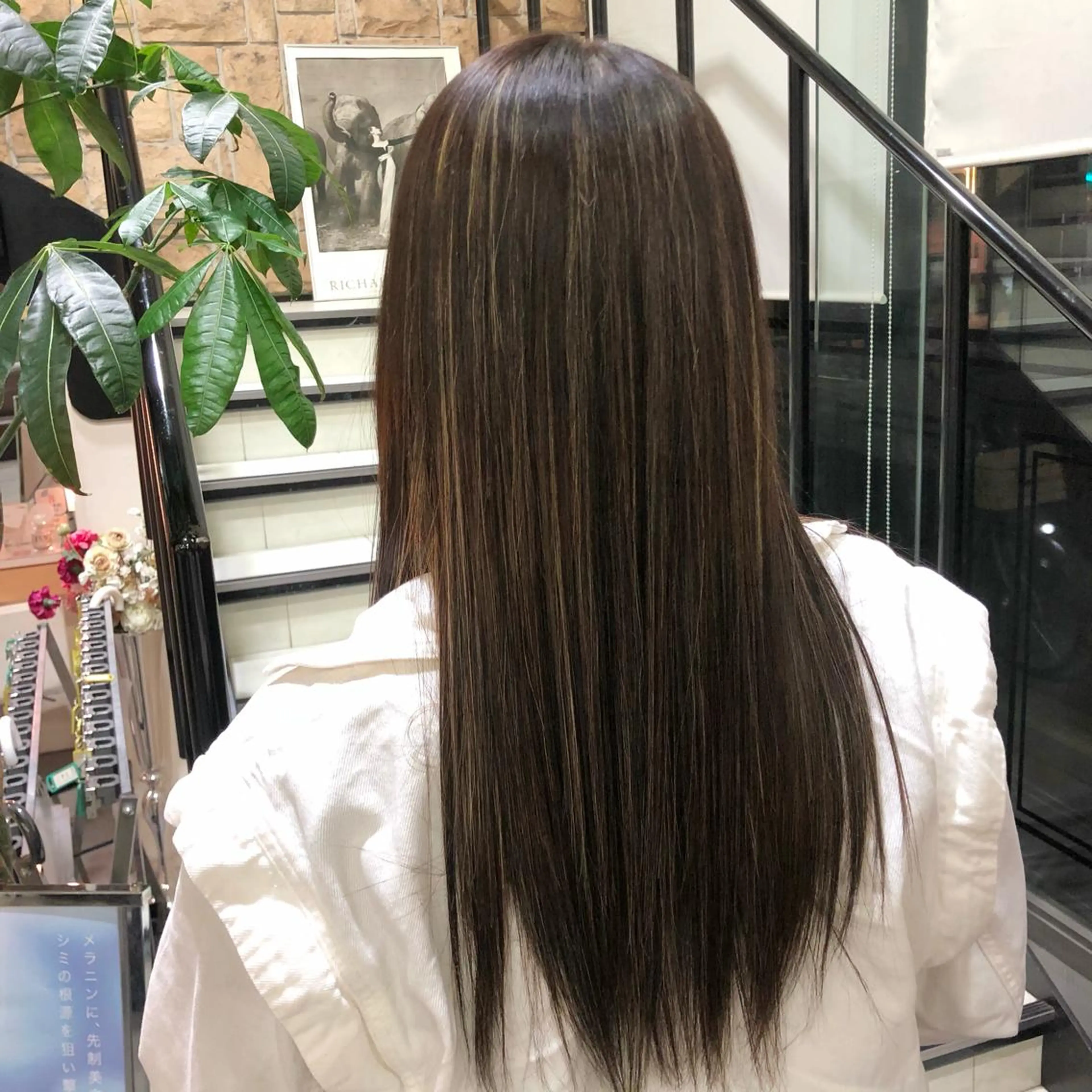 ロング カラー ヘアアレンジ チャンモリパーマ/韓 国/Minami🦋のヘアスタイル