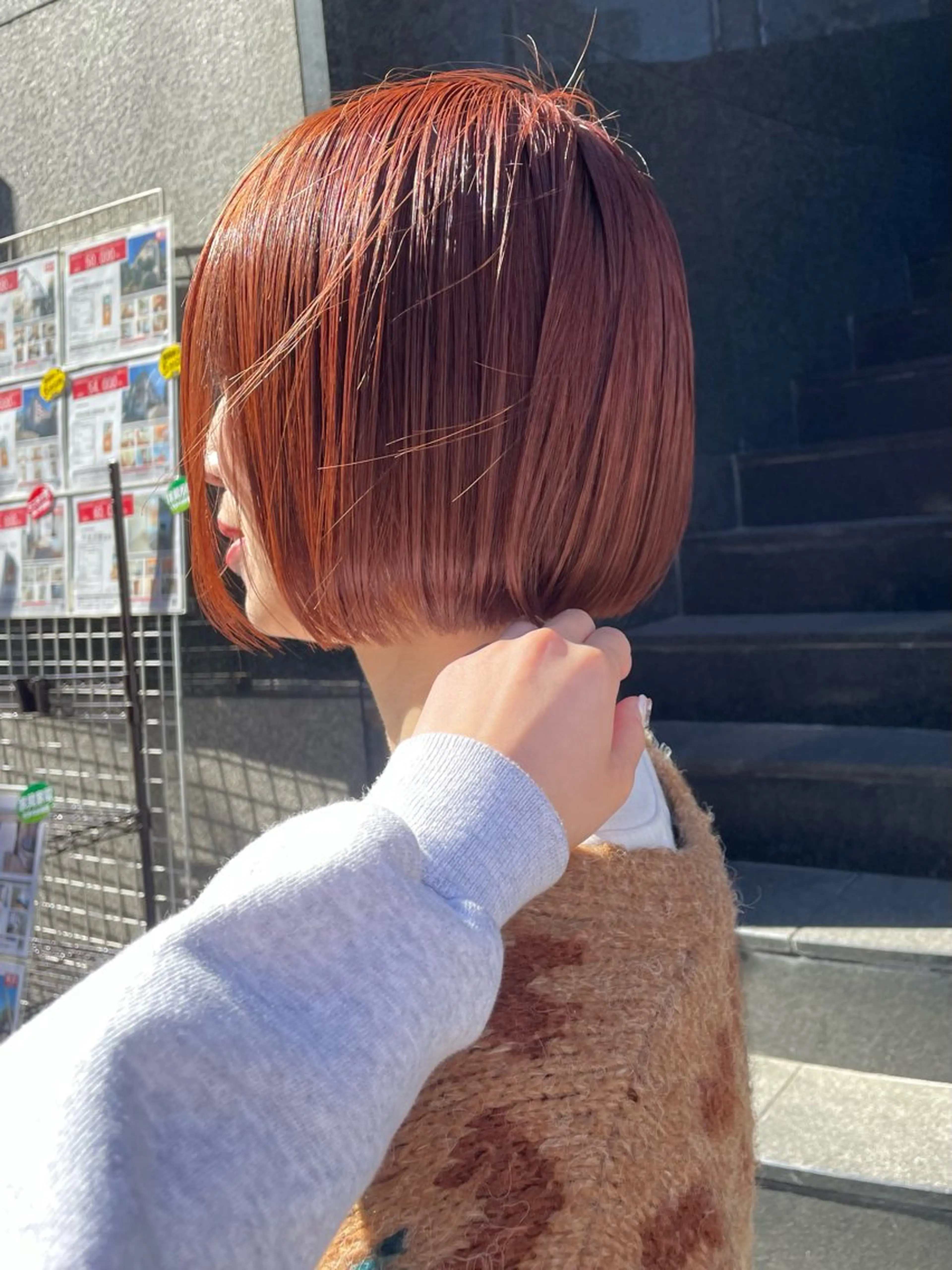 ショート カラー ボブ カット ヘアカラー トリートメント 🍊暖色×顔周り 🍊cocoroのヘアスタイル