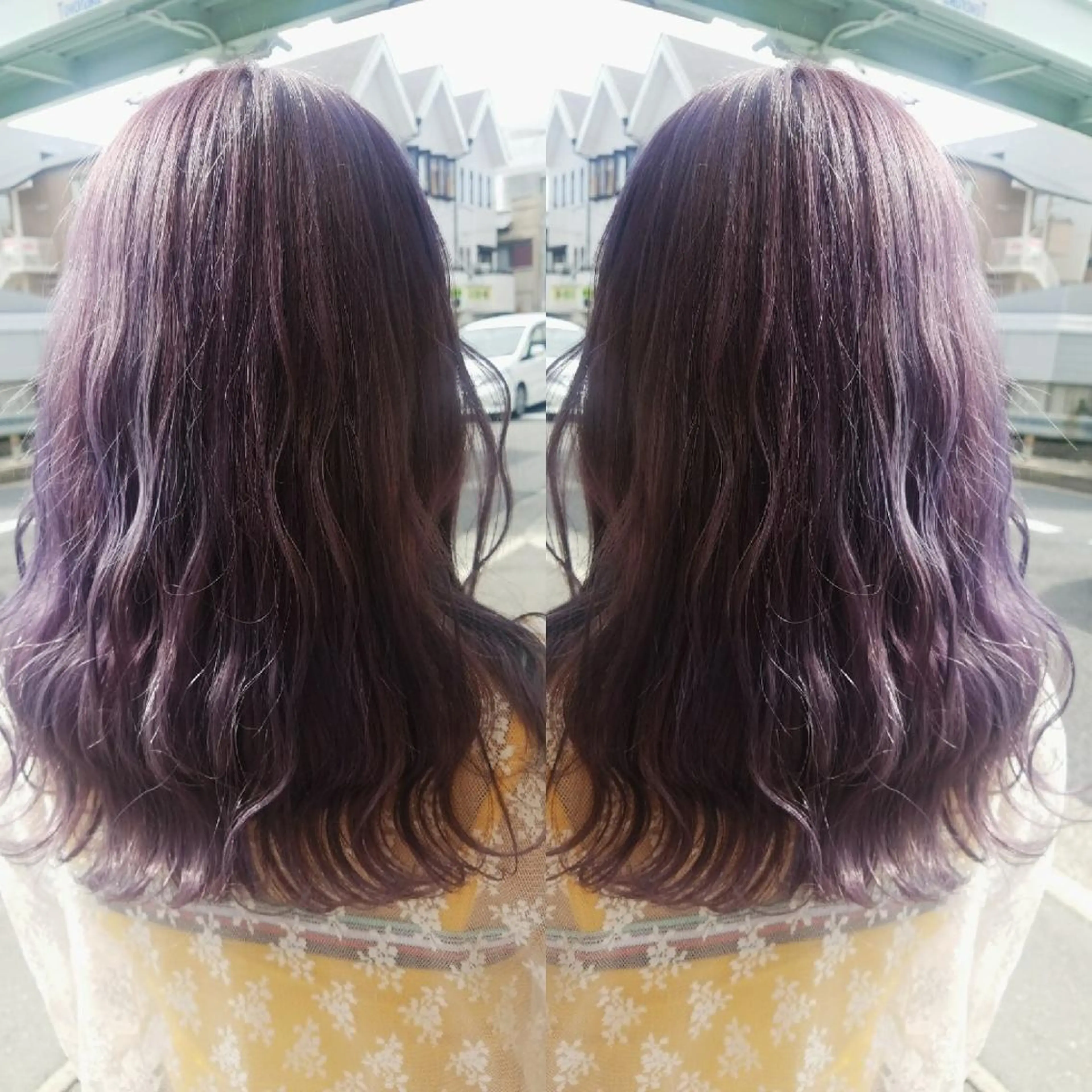 ミディアム 今中 小百合のヘアスタイル