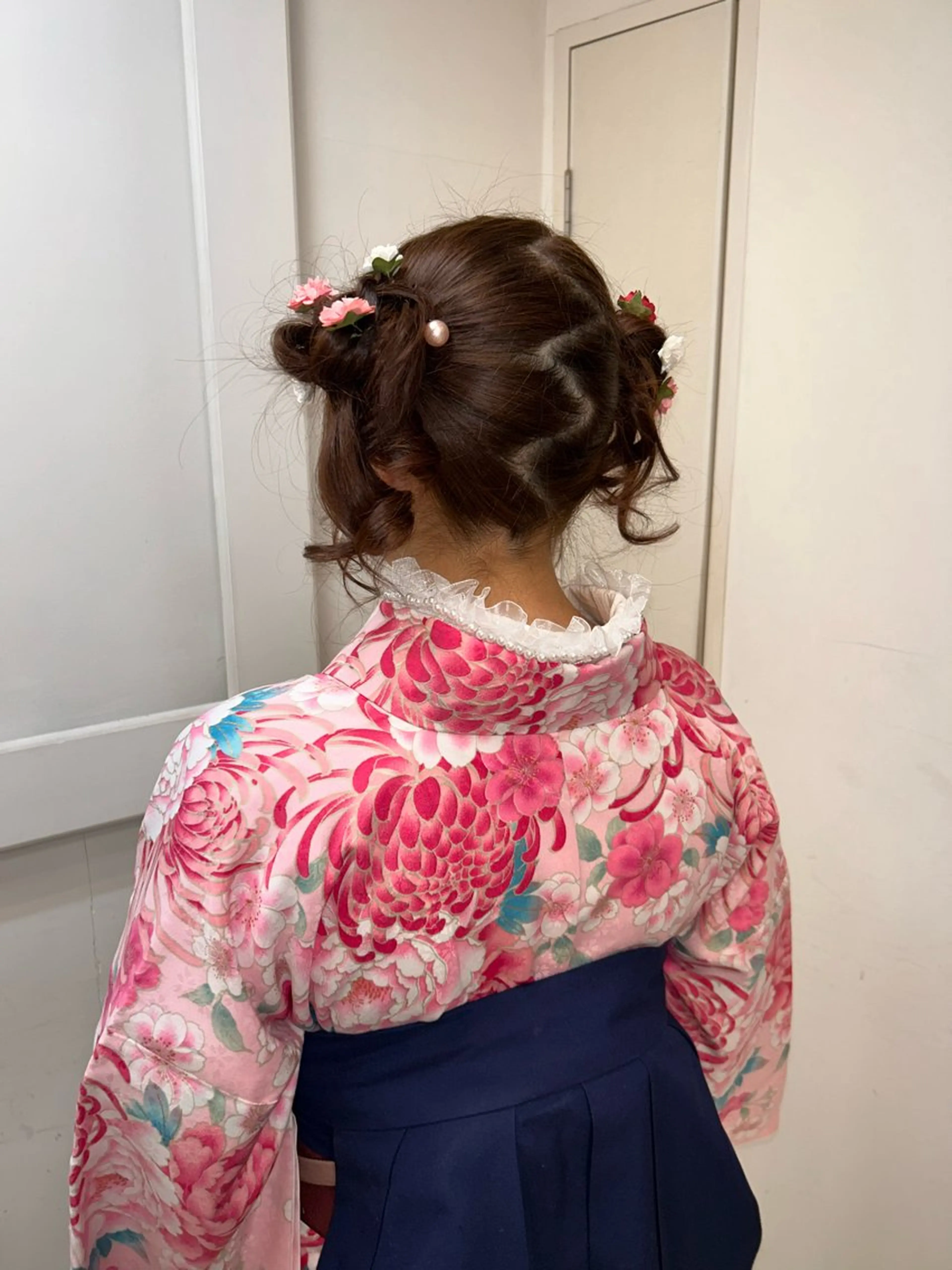 ミディアム ヘアアレンジ 卒業式のヘアスタイル 山端 梨音のヘアスタイル