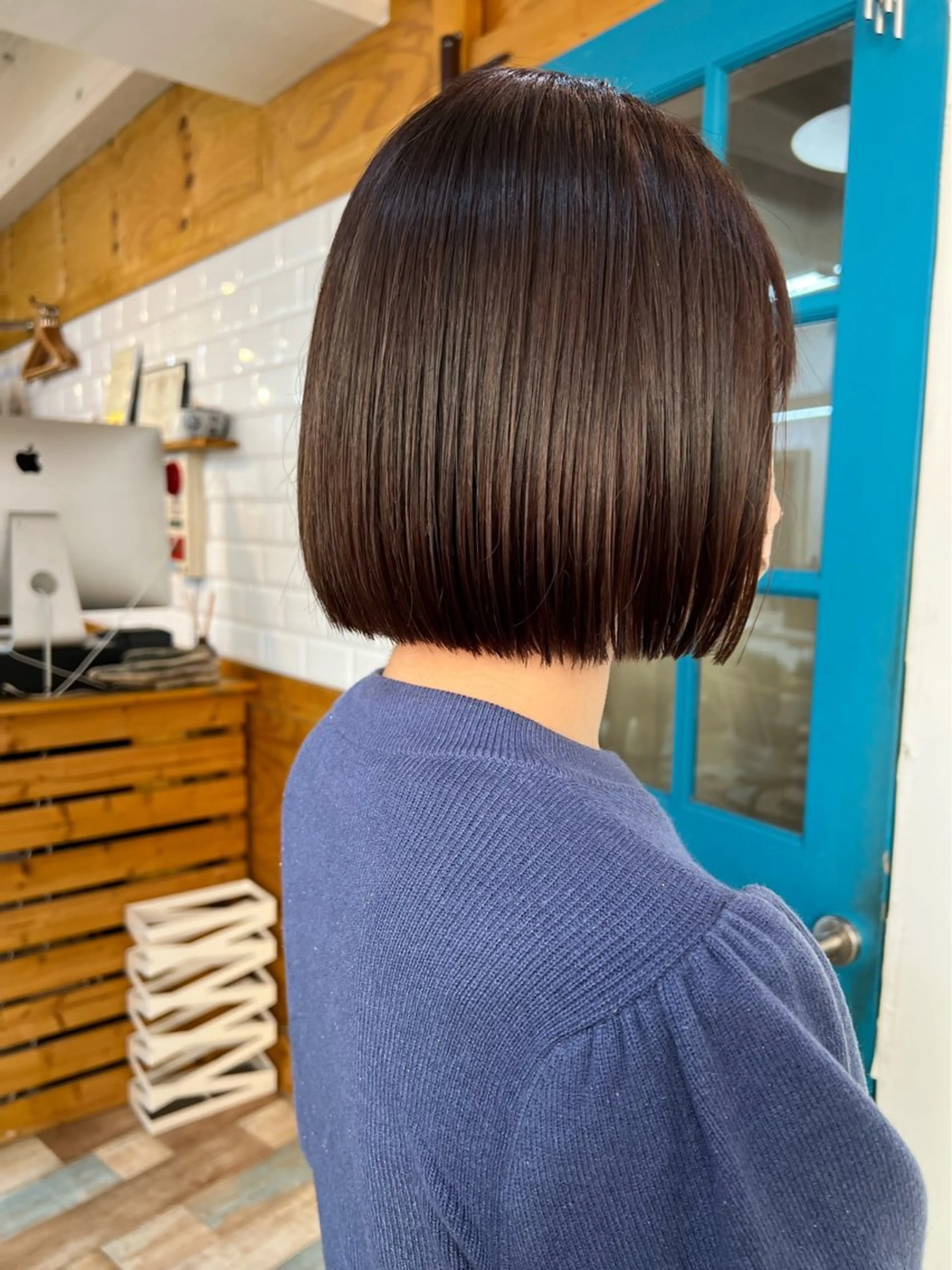 🍃カット＋【チューニング(ボリュームダウン)】パーマ＋【潤い】トリートメントの写真