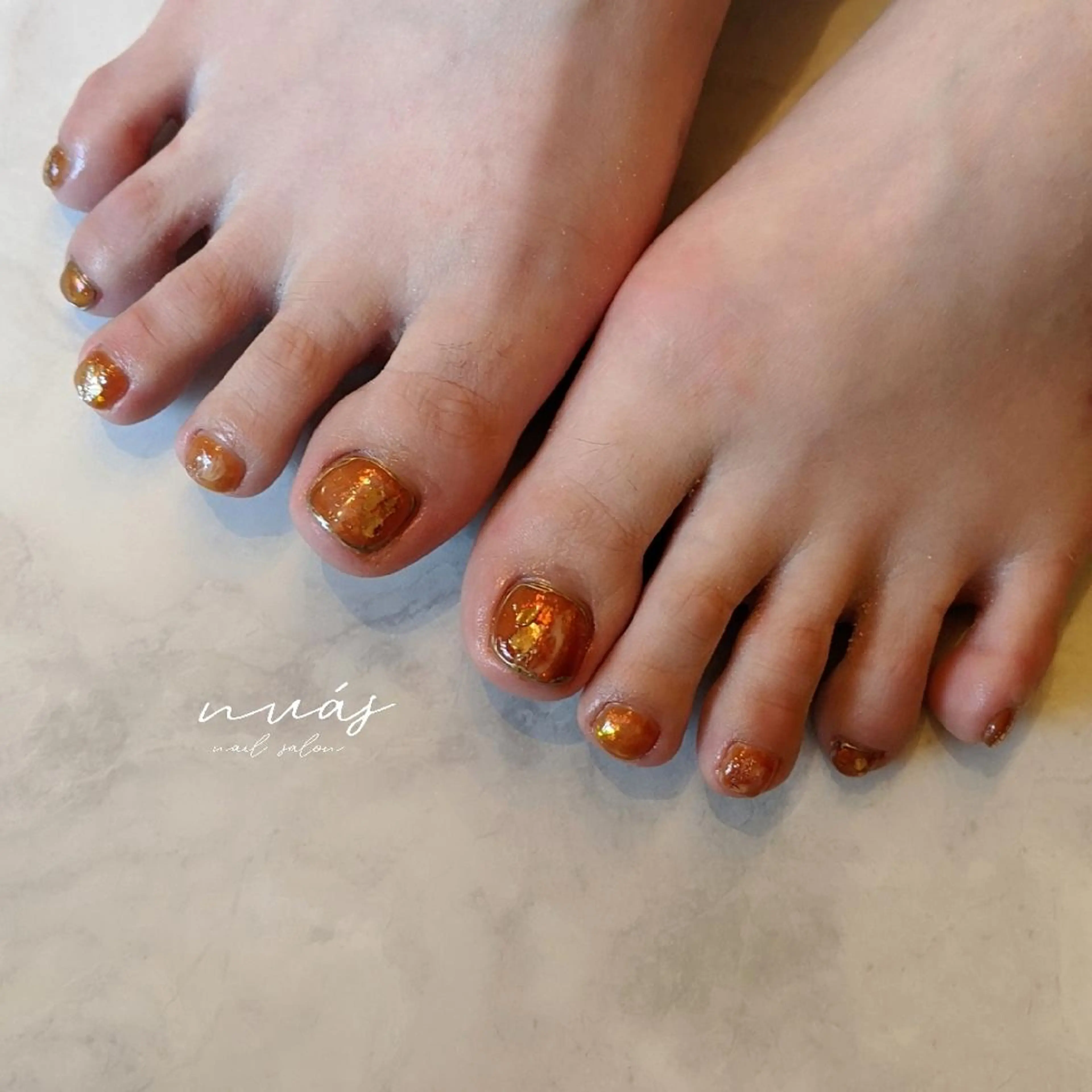 ネイル フットネイル nuás nail & eyeのネイルデザイン