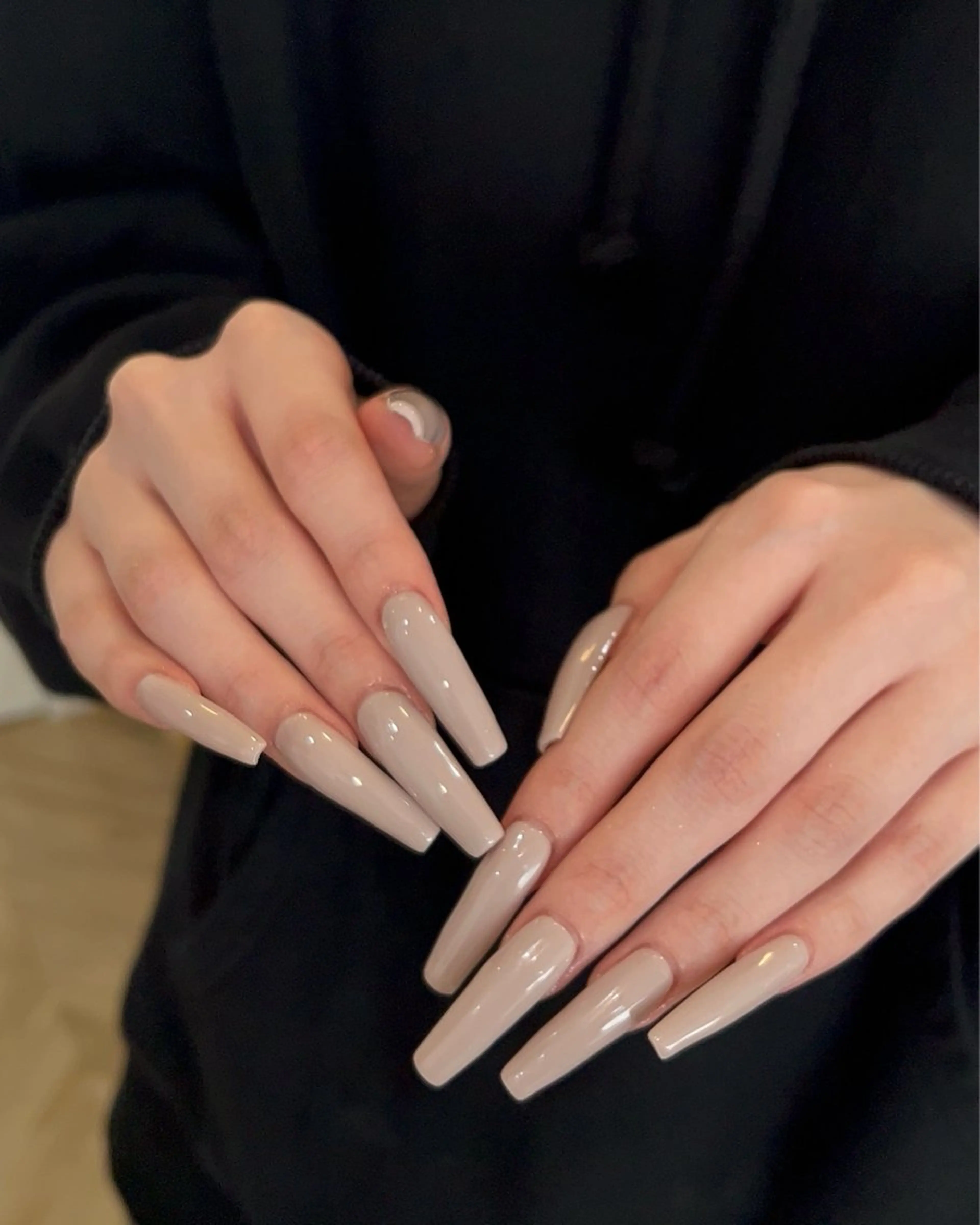 long one color or glitter gradationの写真