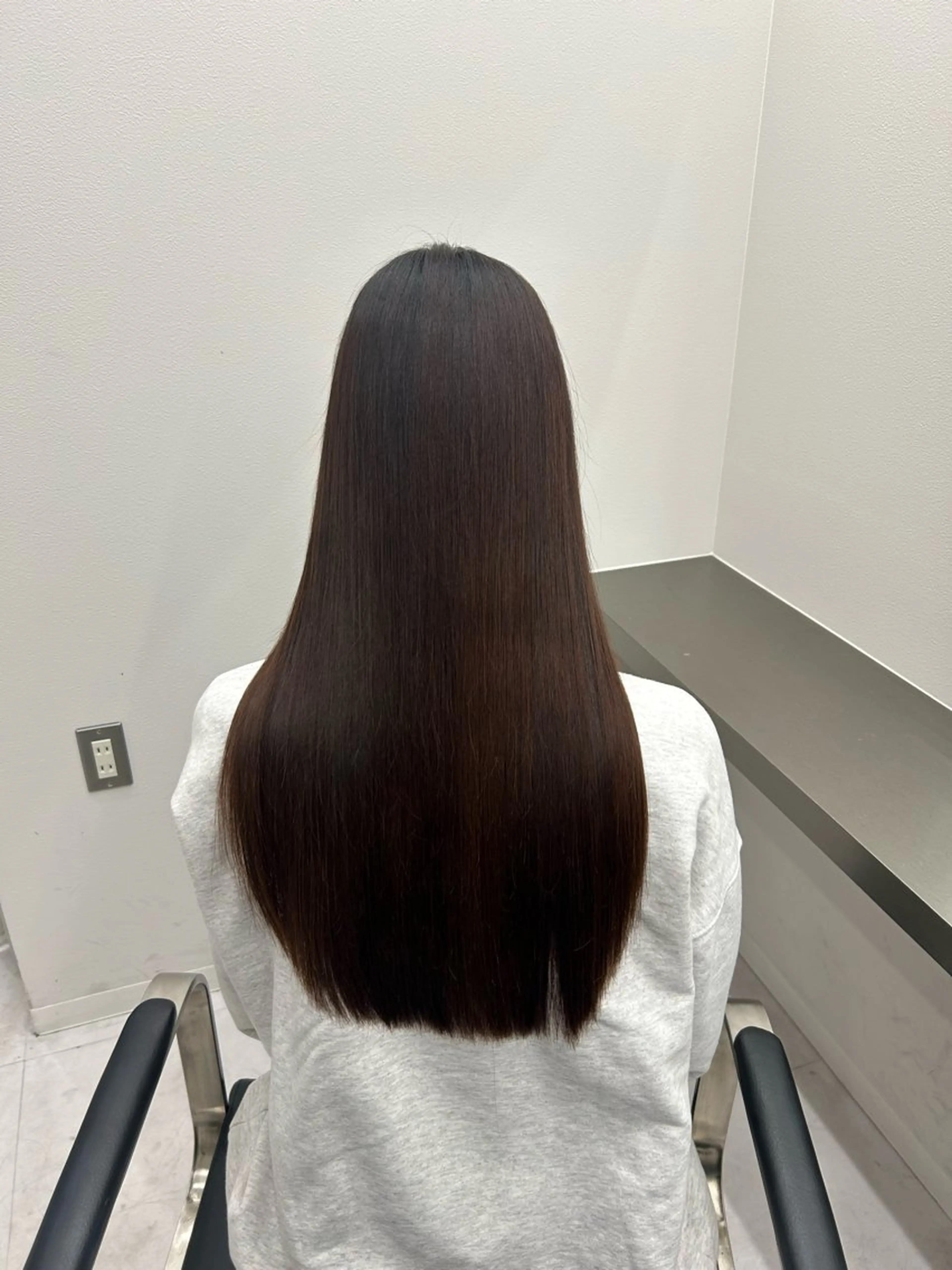 ロング 縮毛矯正 縮毛矯正 トリートメント 大人レイヤー/艶美髪 🇺🇸TOMONAのヘアスタイル