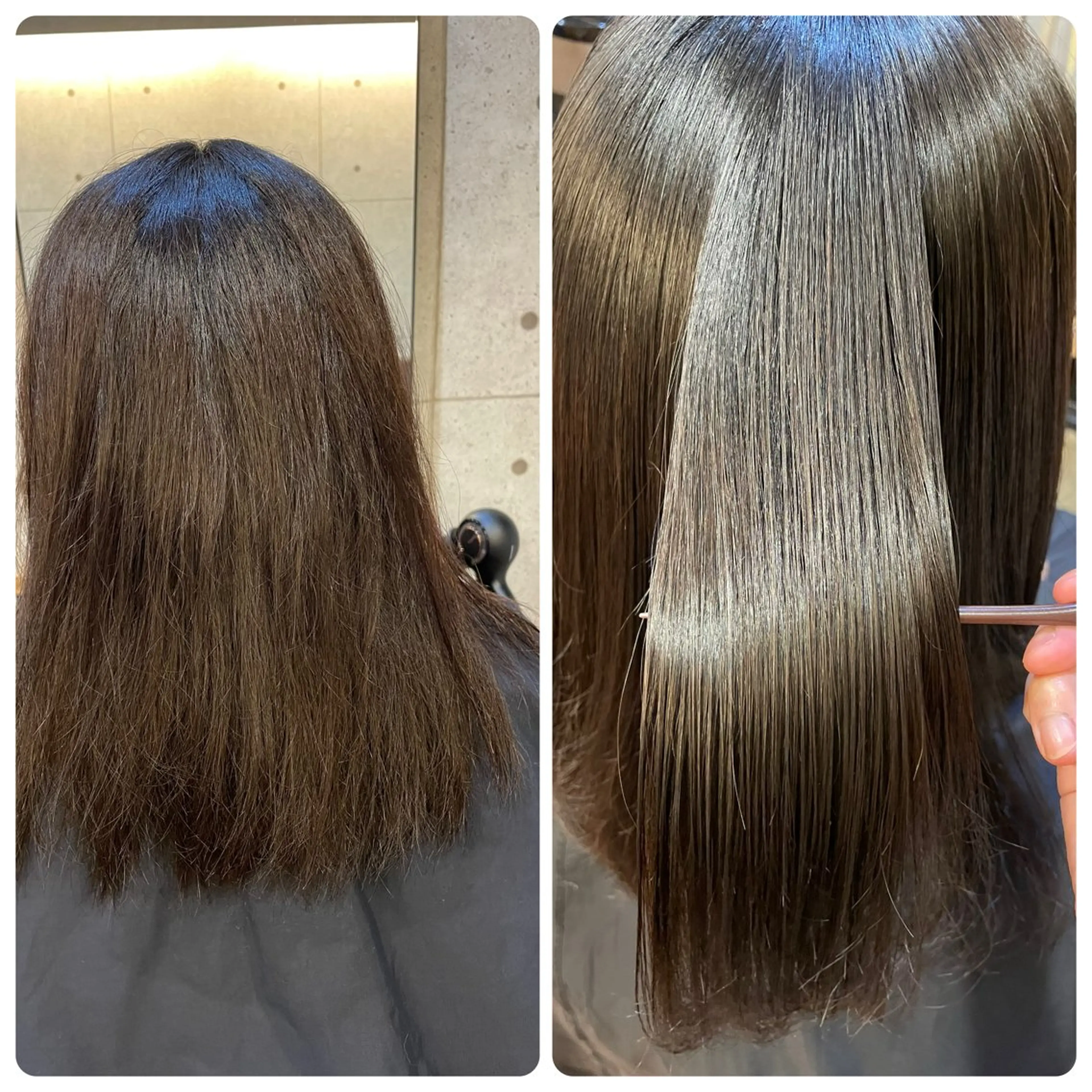 美髪縮毛矯正＋内部補修トリートメント付き❣️の写真