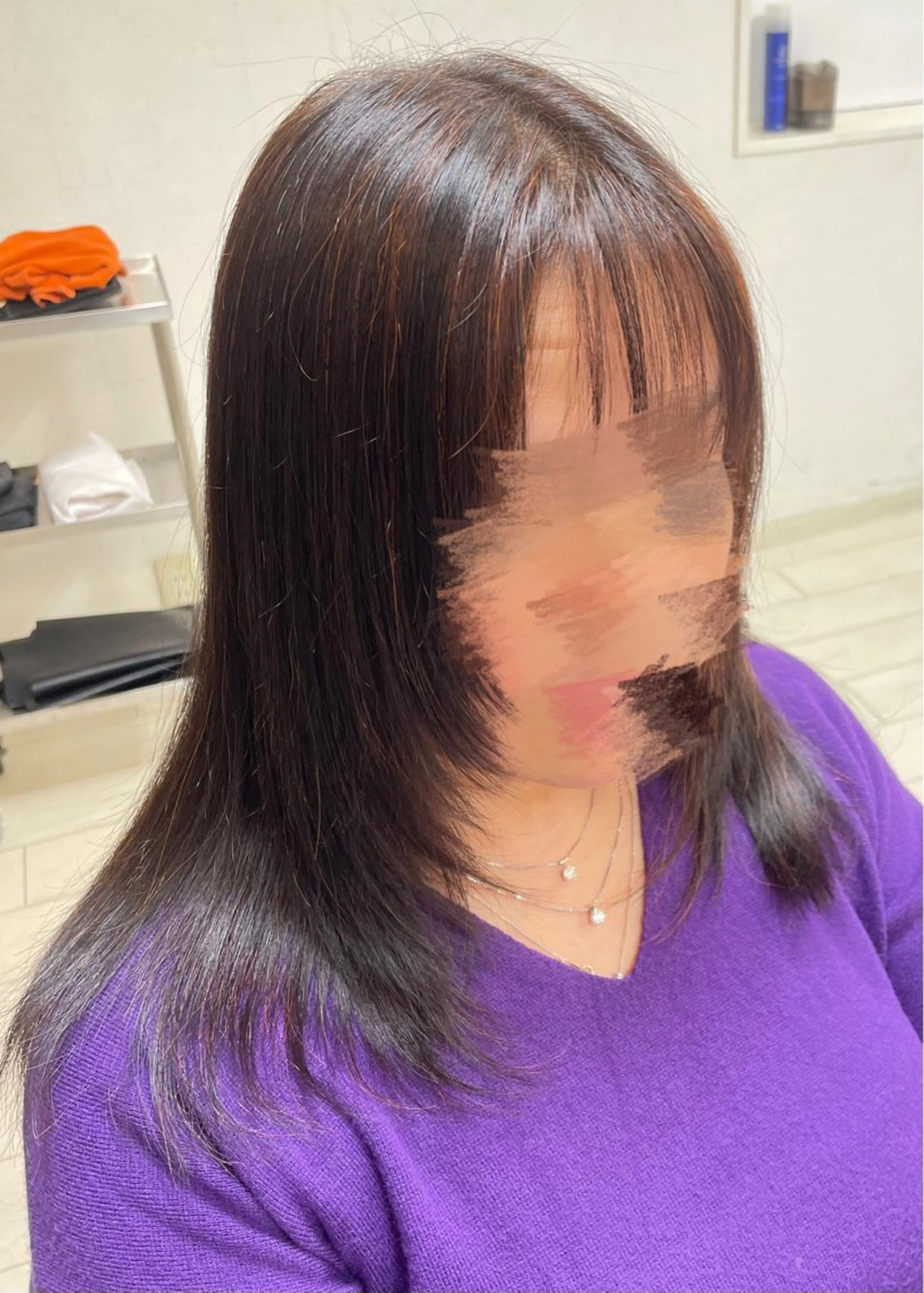ロング 顔周りカット ハイレイヤー レイヤーカット カット アミーベル🧸🧡 本店✂️しおりのヘアスタイル