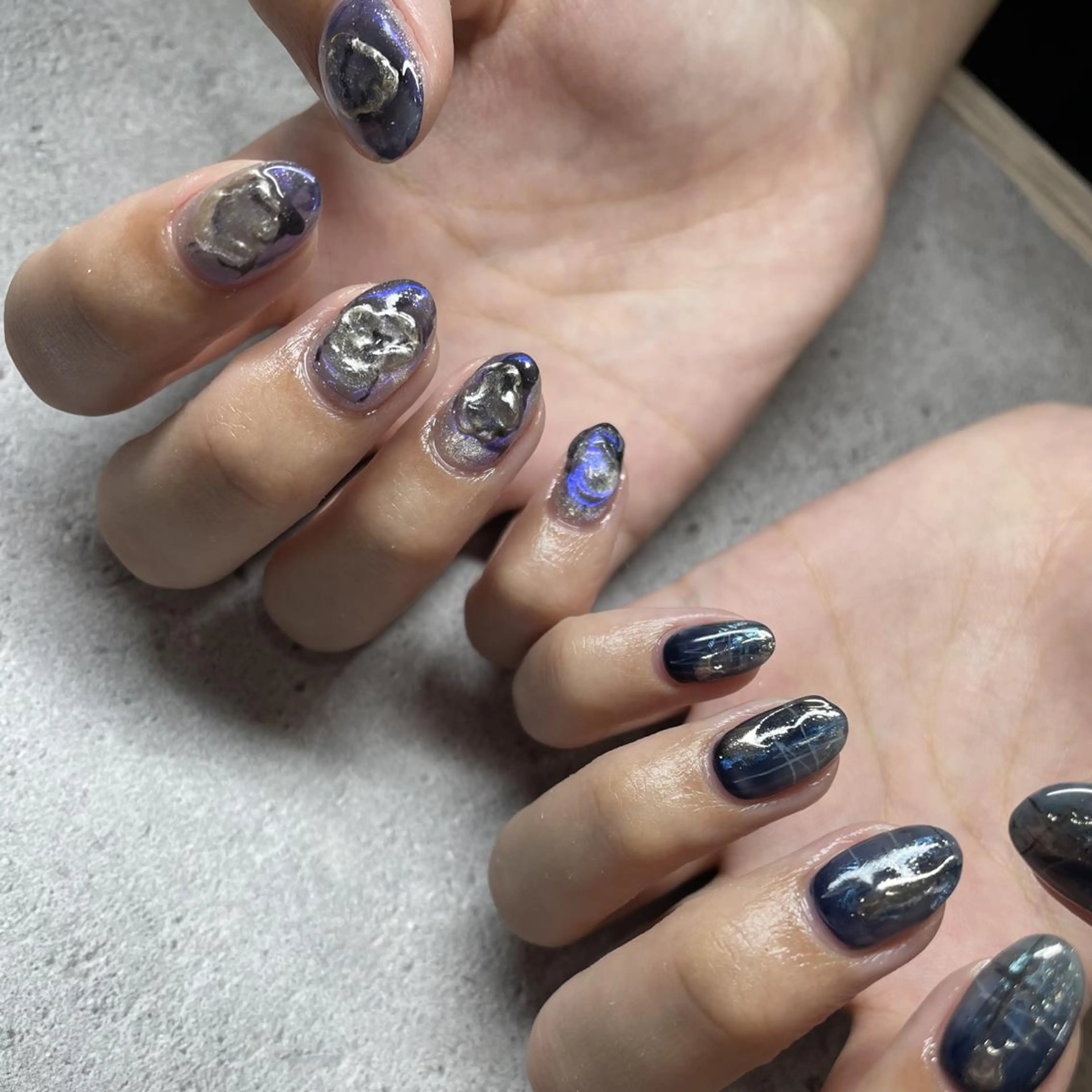 ネイル p.o.n.所属・🫧aku🫧 自由が丘／フィルインのネイルデザイン