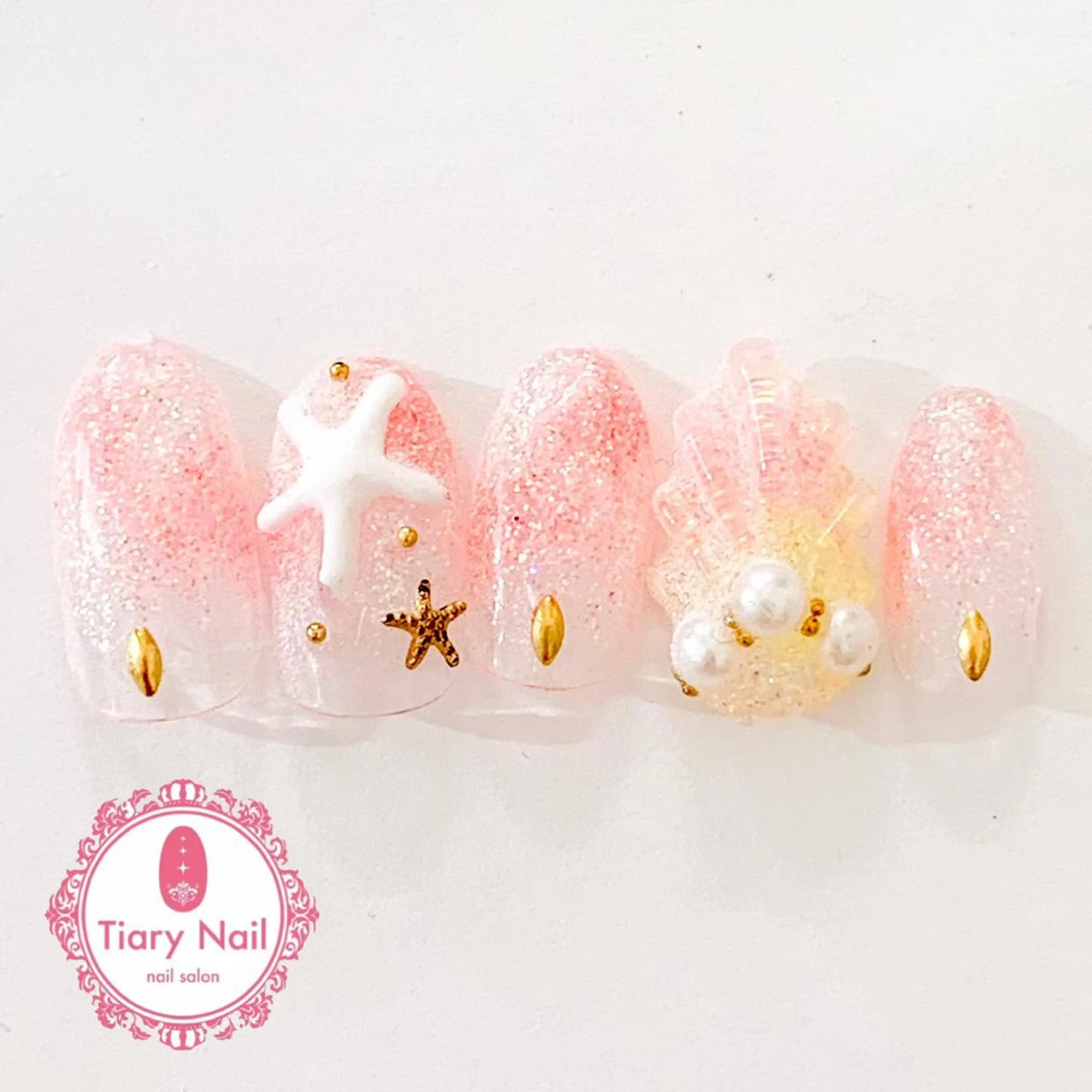 ネイル 桜ネイル 長さ出し オフィスネイル スカルプネイル シンプルネイル 💗🪽Tiary Nail🪽💗のネイルデザイン