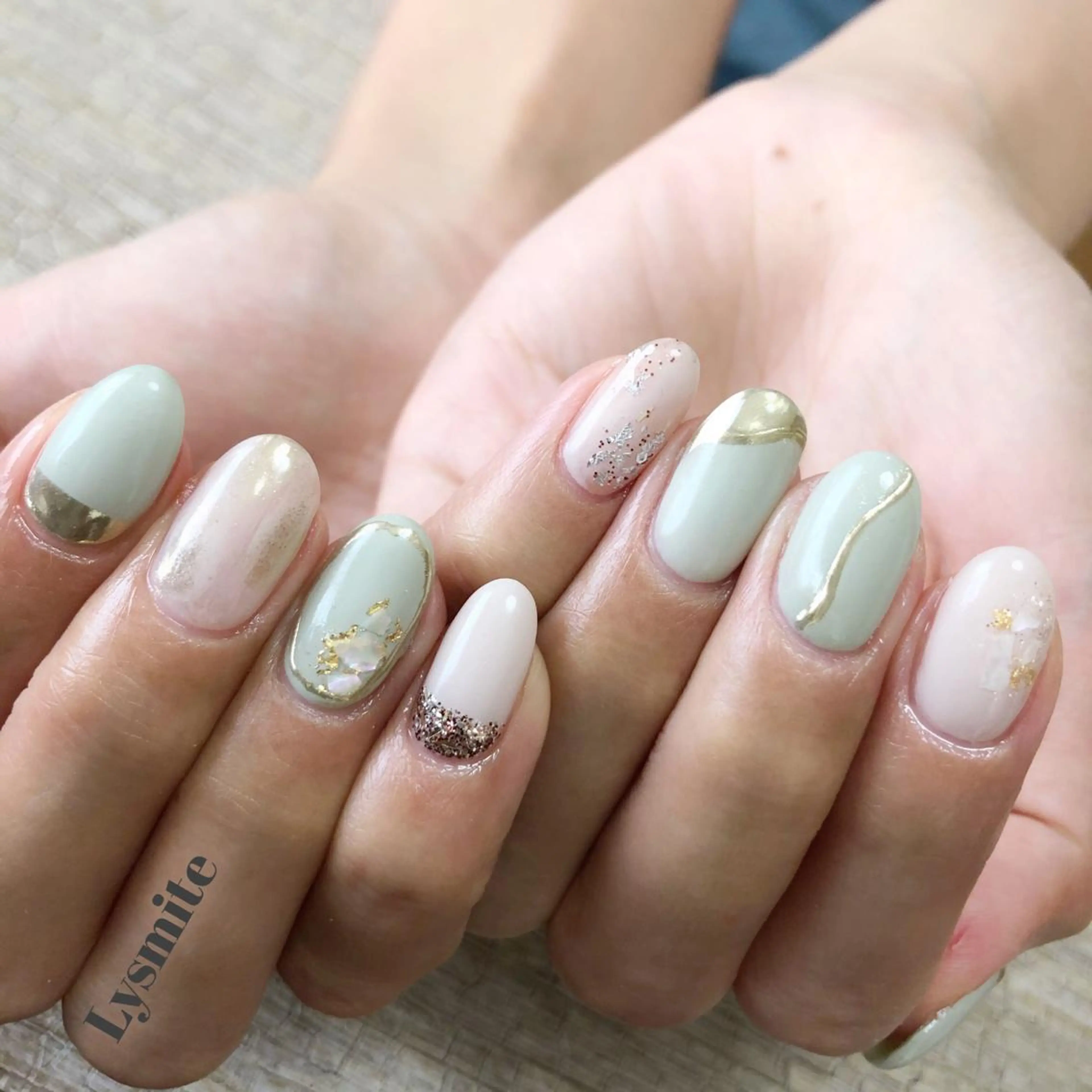 ネイル ピスタチオネイル 岩本 美香のネイルデザイン