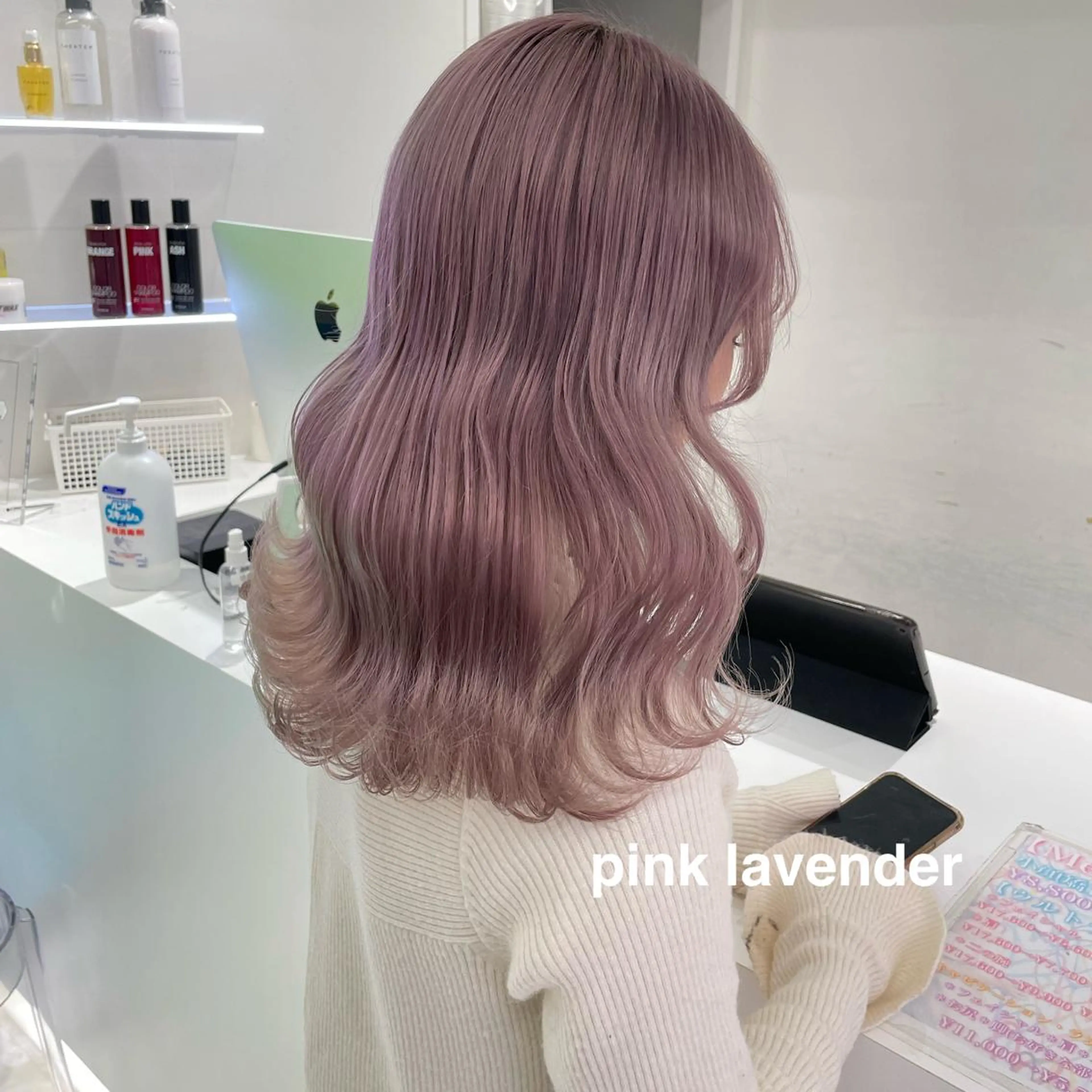 ミディアム カラー ヘアカラー 💗🤍透明感カラー 🤍💗kanonのヘアスタイル