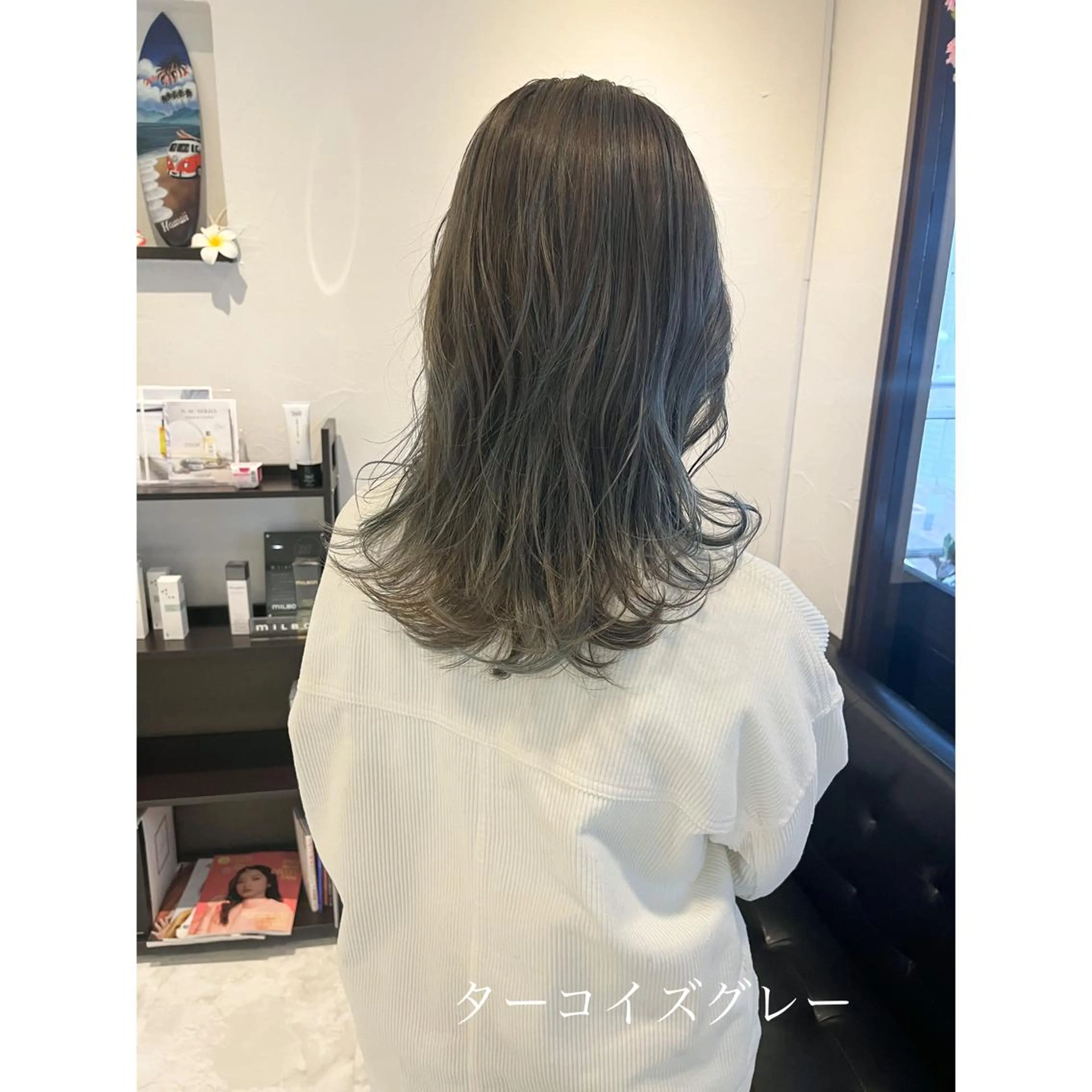 ミディアム カラー 坂井田 浩樹のヘアスタイル