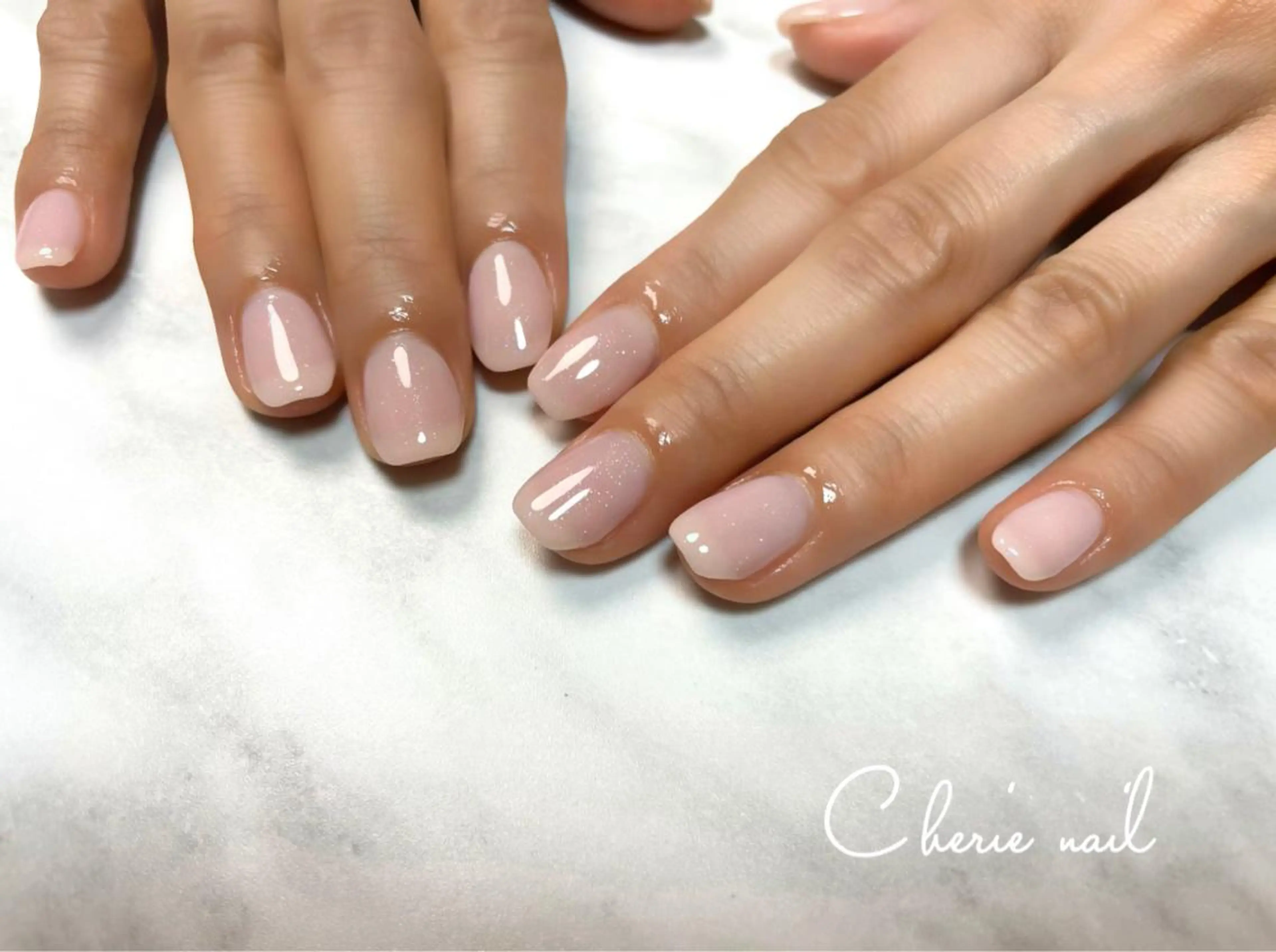 ネイル ラメ(グリッター) ワンカラーネイル Cherienail yunaのネイルデザイン