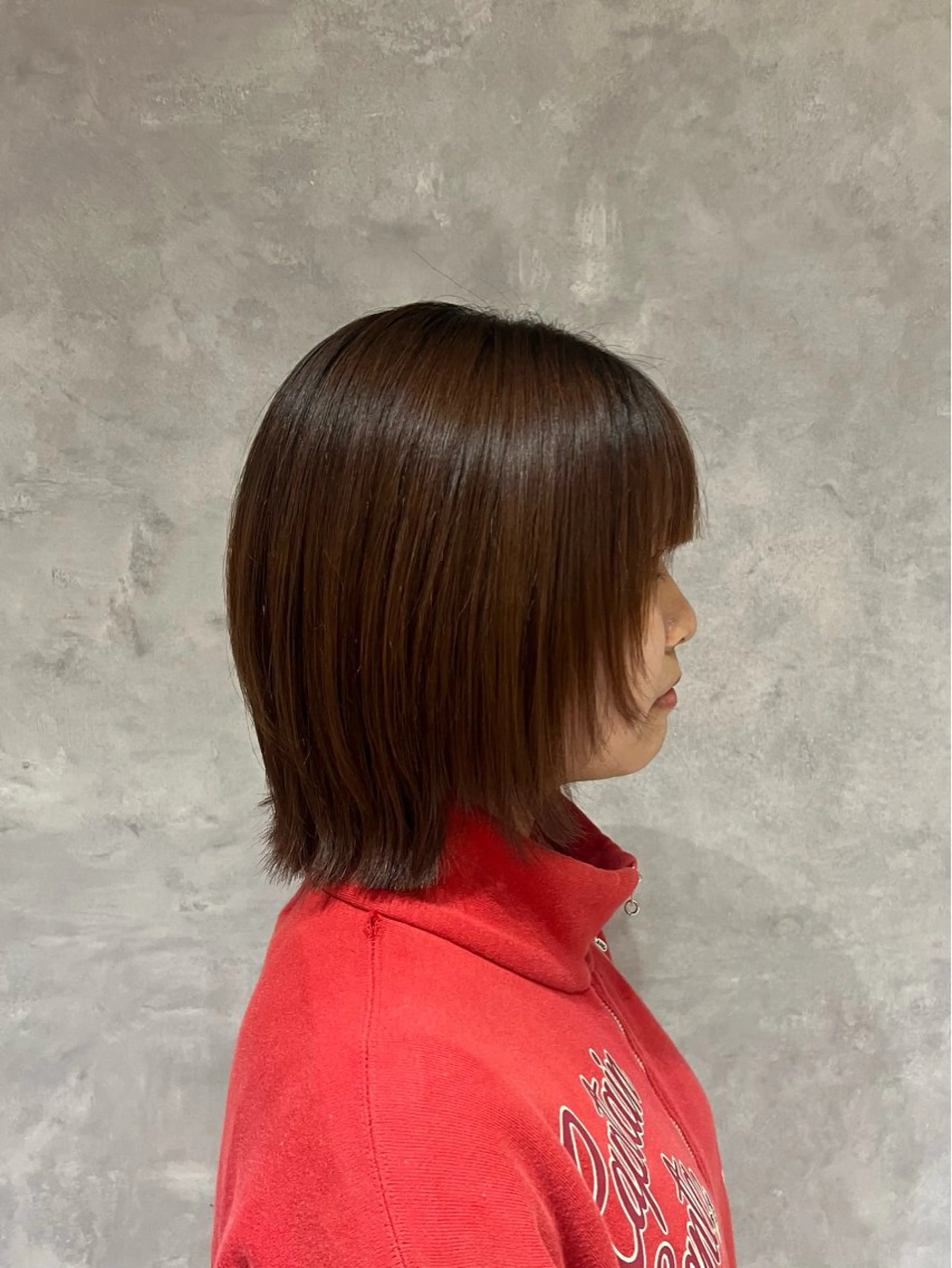 ミディアム 顔周りカット レイヤーカット ✂️カットモデル募集 ✂️chihiroのヘアスタイル