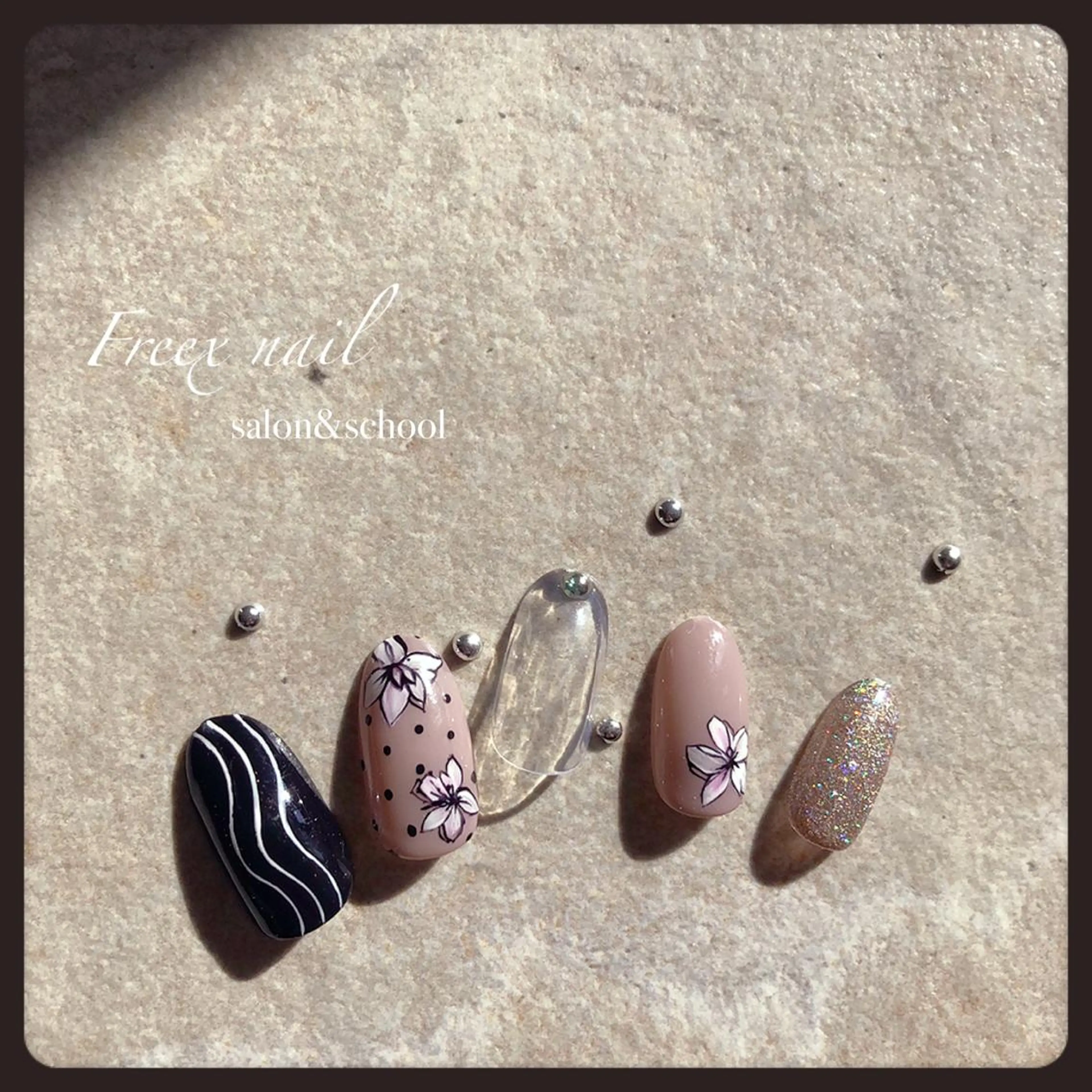 ネイル フラワーネイル freex nail /ニュアンス/個性派のネイルデザイン