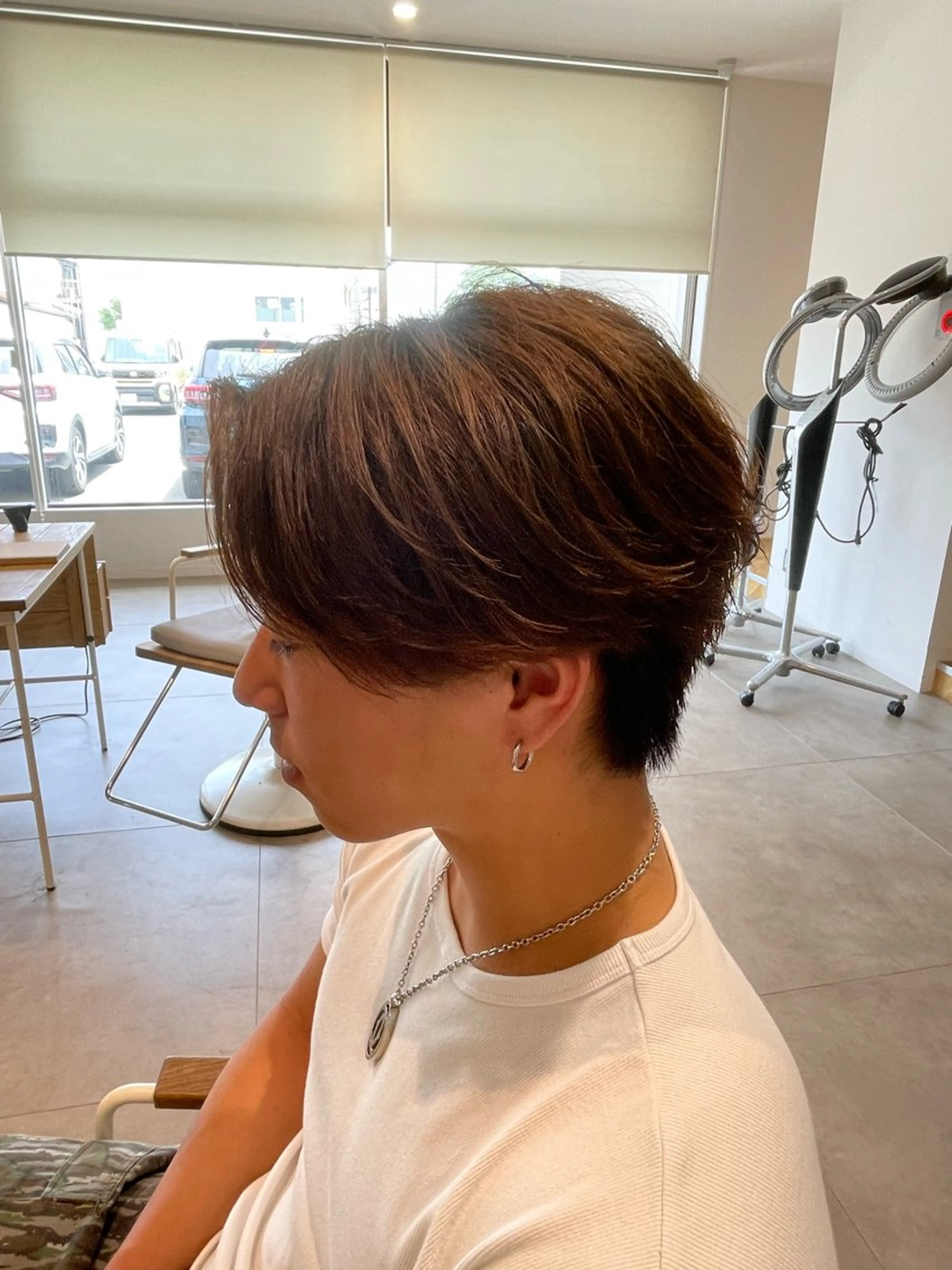 パーマ メンズ 樋口 令惟のヘアスタイル