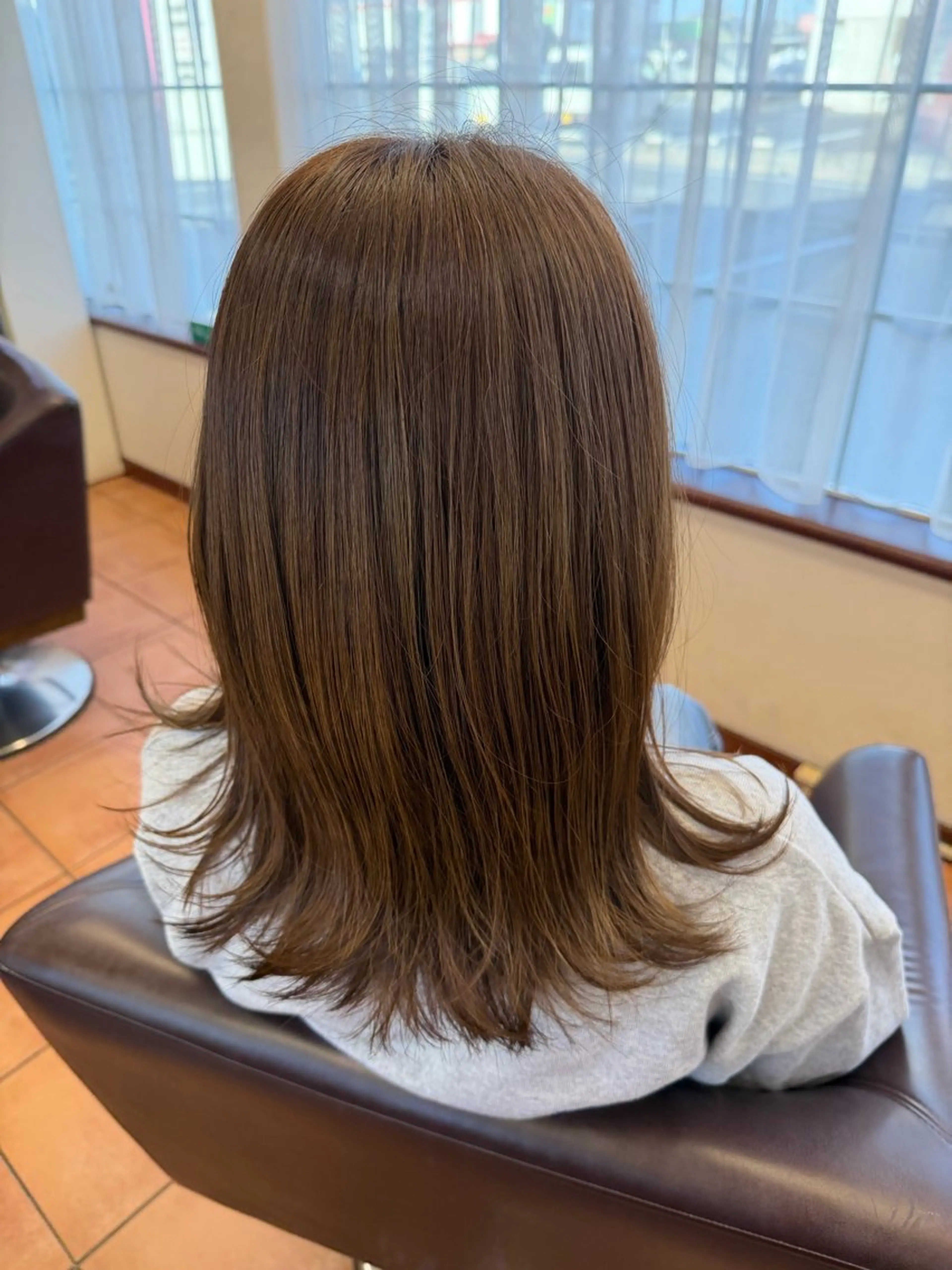 ロング カラー ヘアカラー 西村 優杏のヘアスタイル