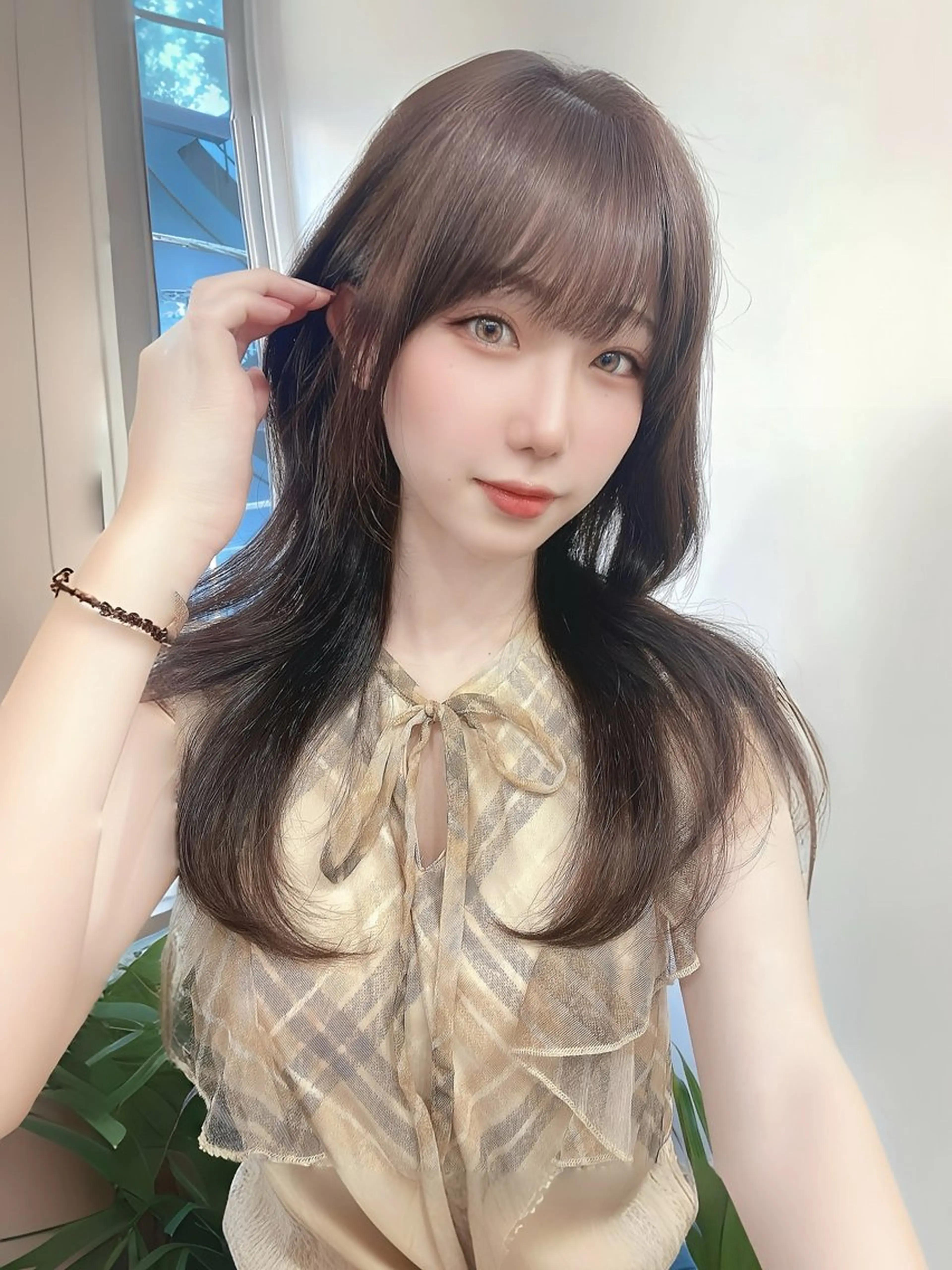 ロング カラー ヨシンモリ 韓国風ヘア カット ヘアカラー トリートメント 渋谷レイヤーカット❌ 縮毛矯正専門/武田涼のヘアスタイル