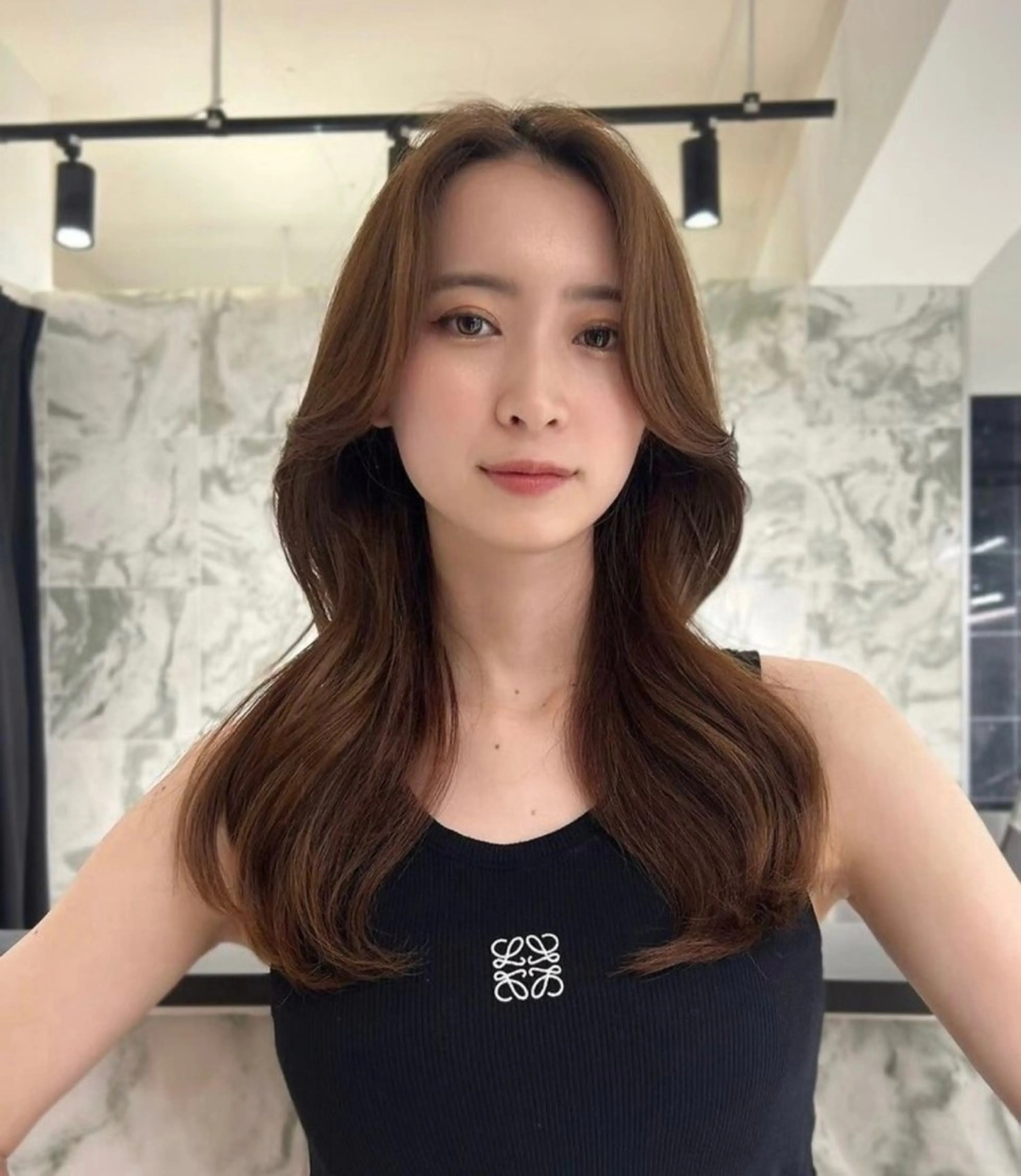 カラー ブラウンカラー ナチュラルブラウン ヘアカラー ヘアセット 🌹ミラクル美容師 🌹くっぽのヘアスタイル