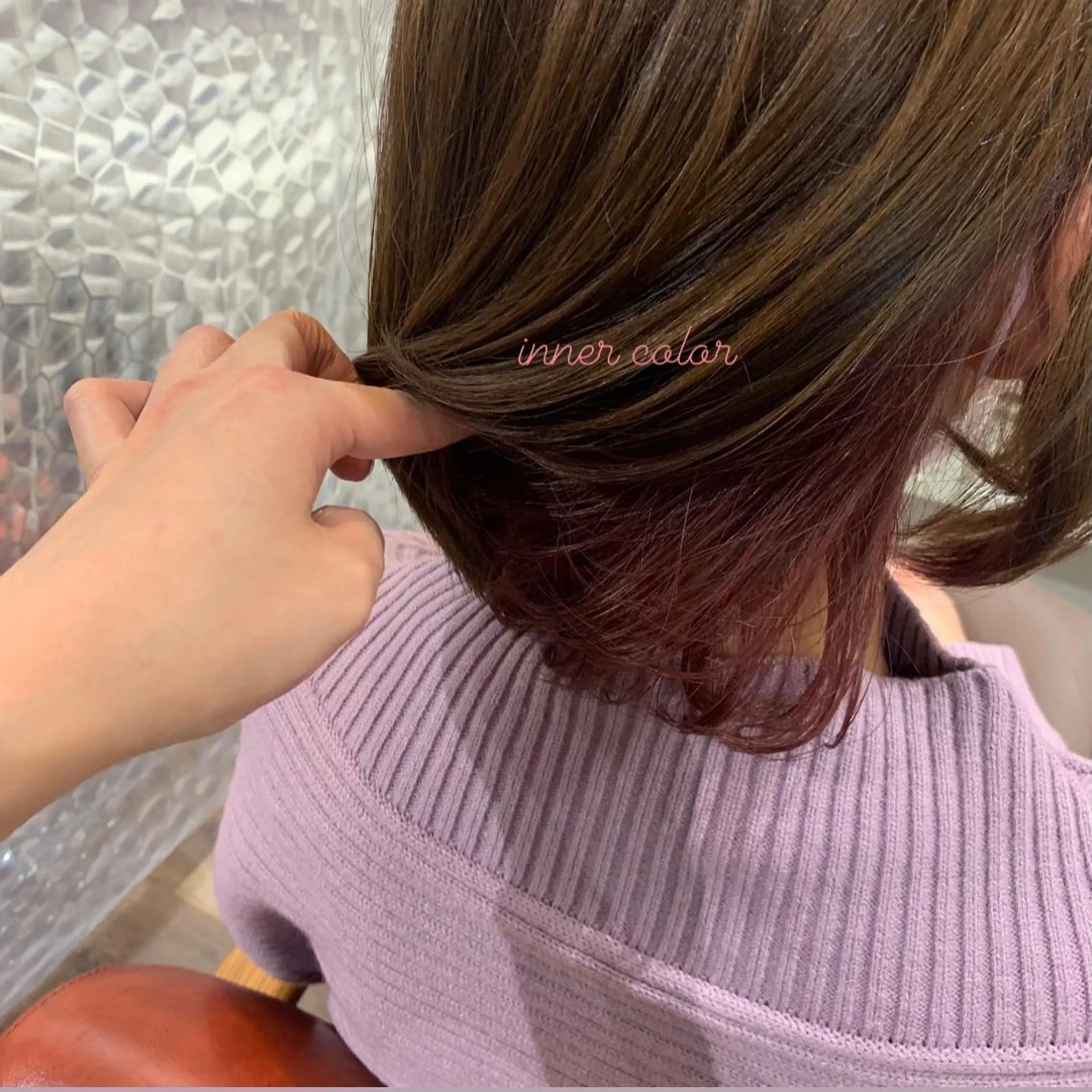 ミディアム カラー stylist店長 岡本真依のヘアスタイル