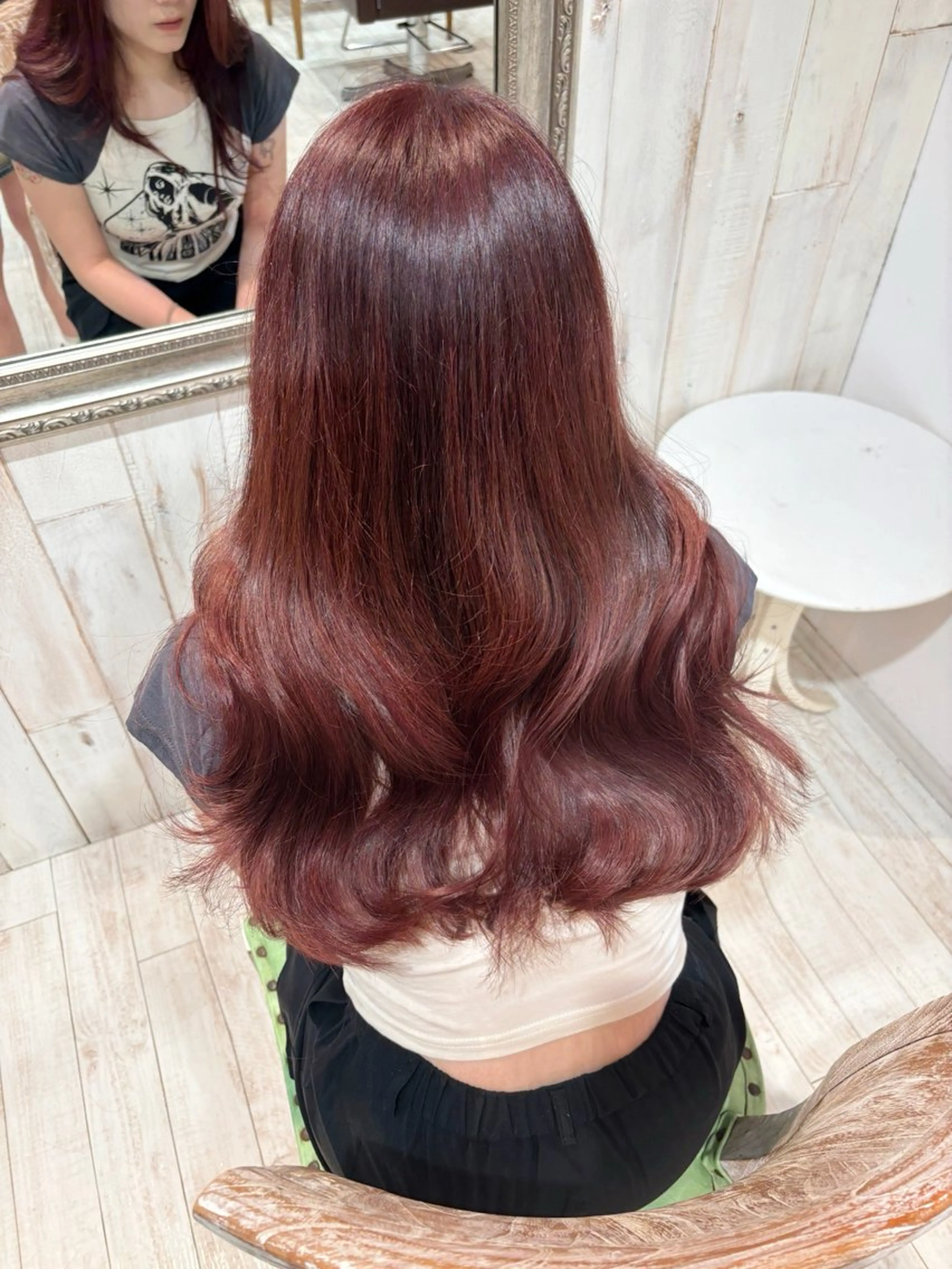 ロング ヘアカラー トリートメント レイヤーカット/ 透明感カラー🤍楓のヘアスタイル