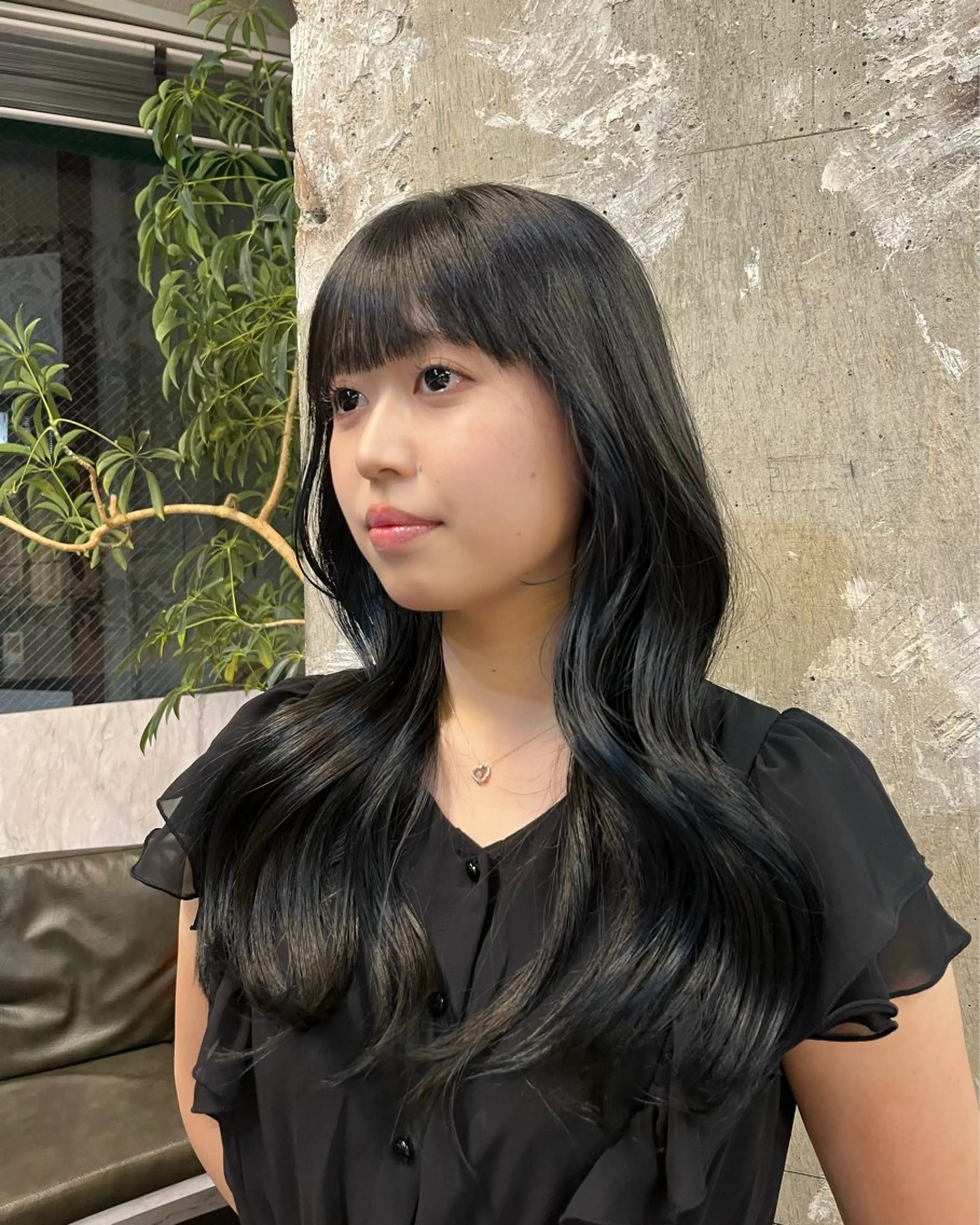 カラー 黒髪 柴田蓮太朗 [トーンアップ]のヘアスタイル