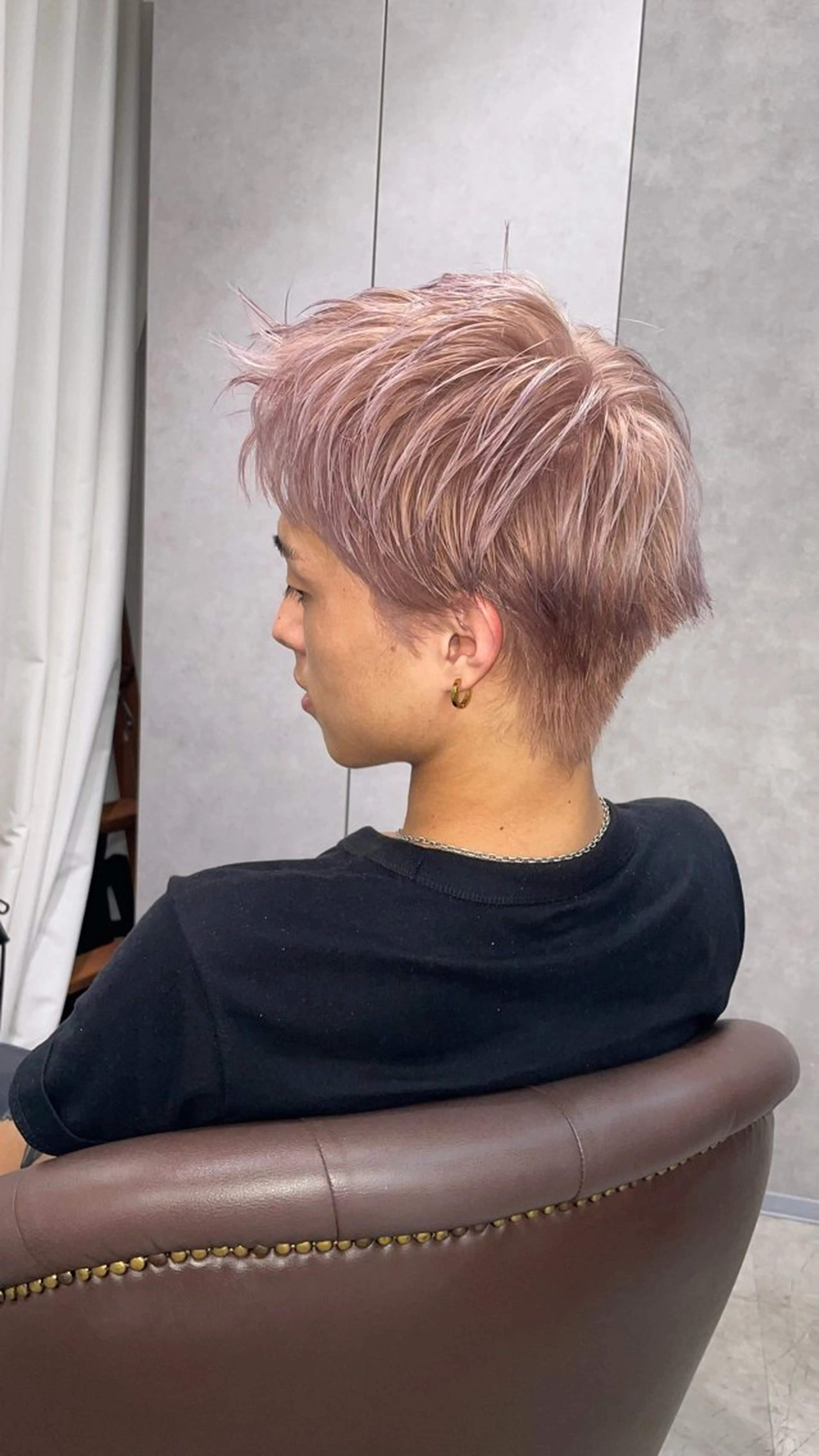 ショート メンズ メンズブリーチ ヘアカラー 福岡美髪矯正/ KAEDEのヘアスタイル