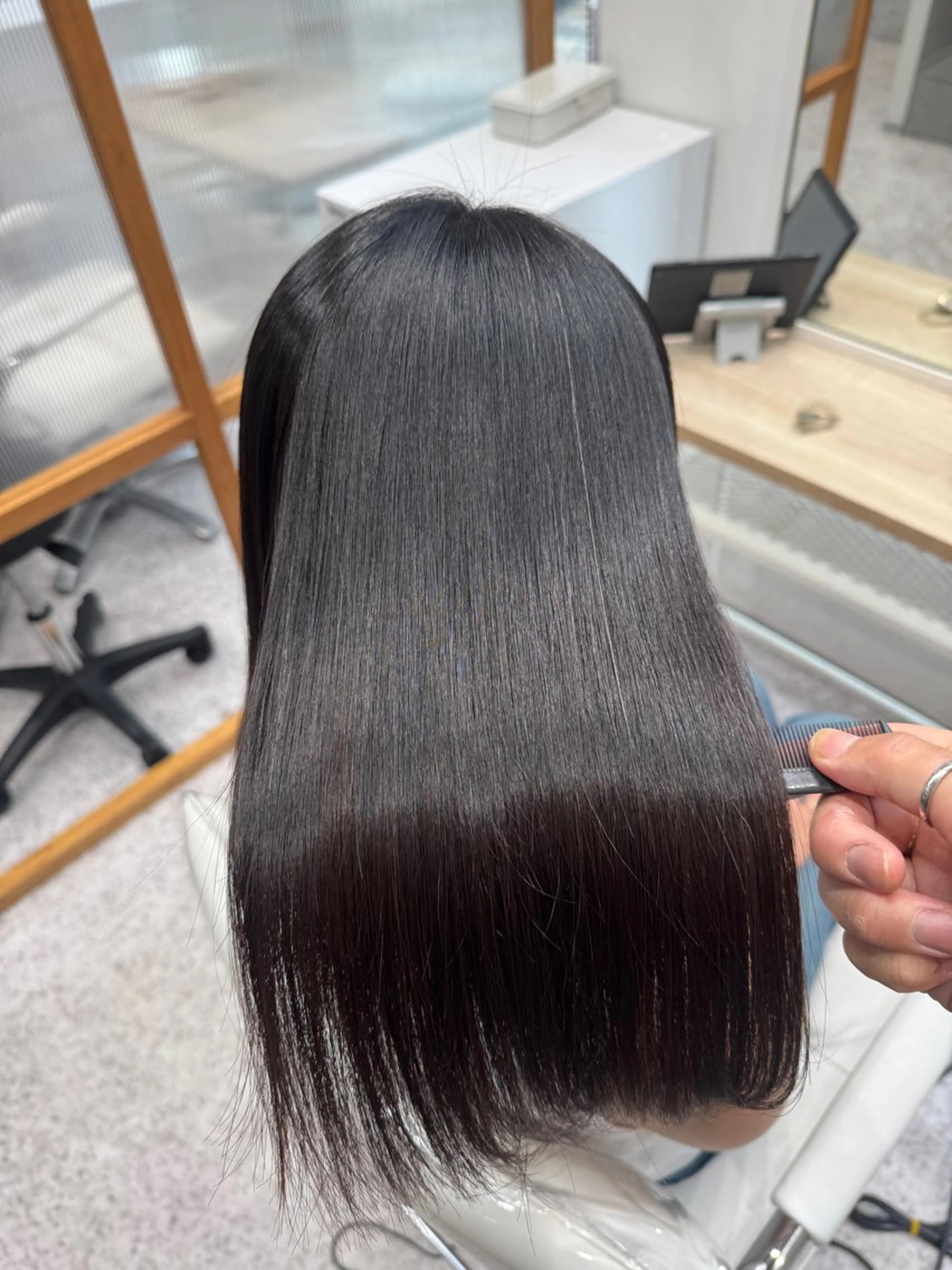 ロング 美髪矯正/髪質改善 /氏原のヘアスタイル