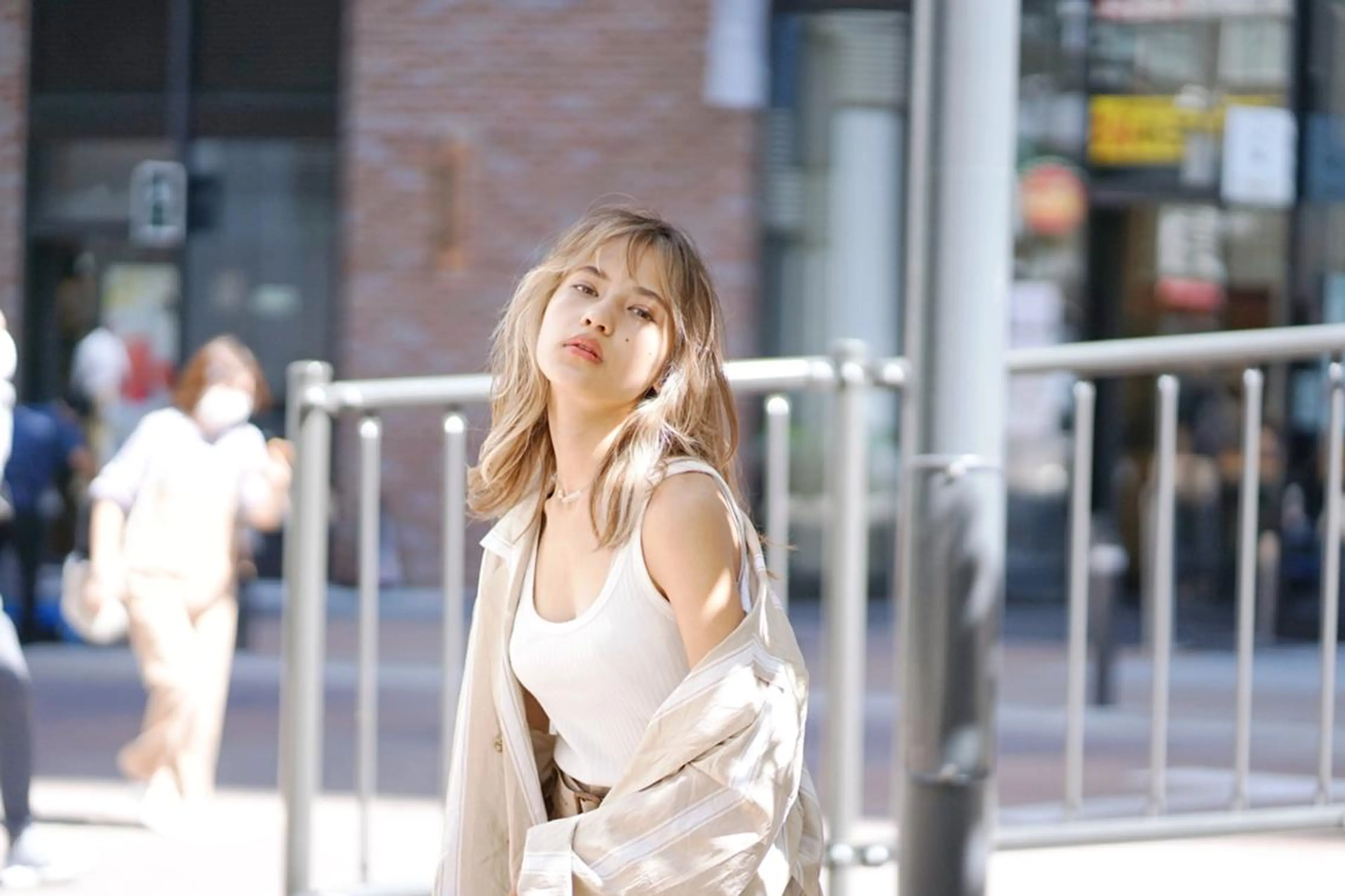 セミロング カラー 小島 光雄のヘアスタイル