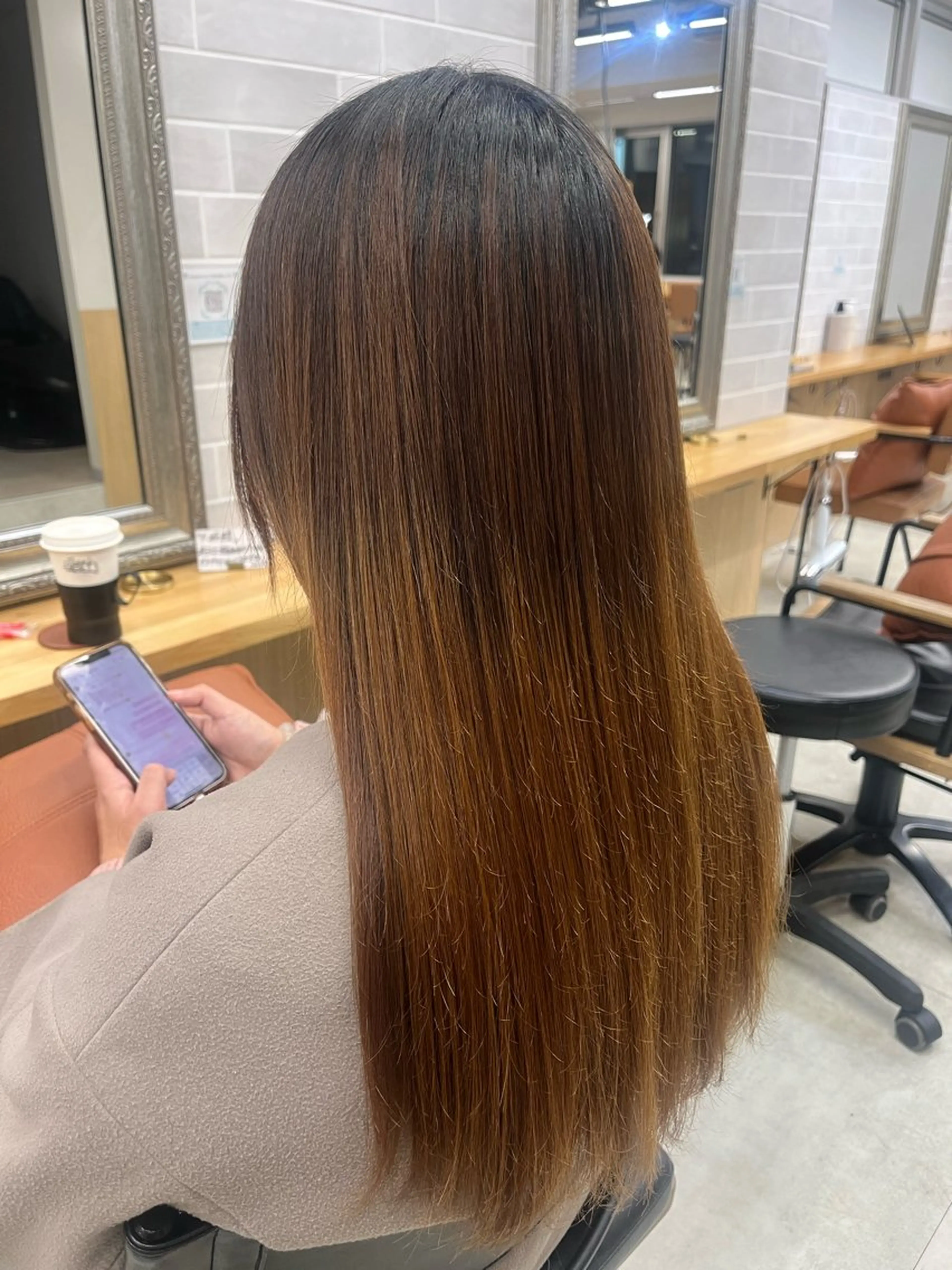 ロング 菅原 明日真のヘアスタイル