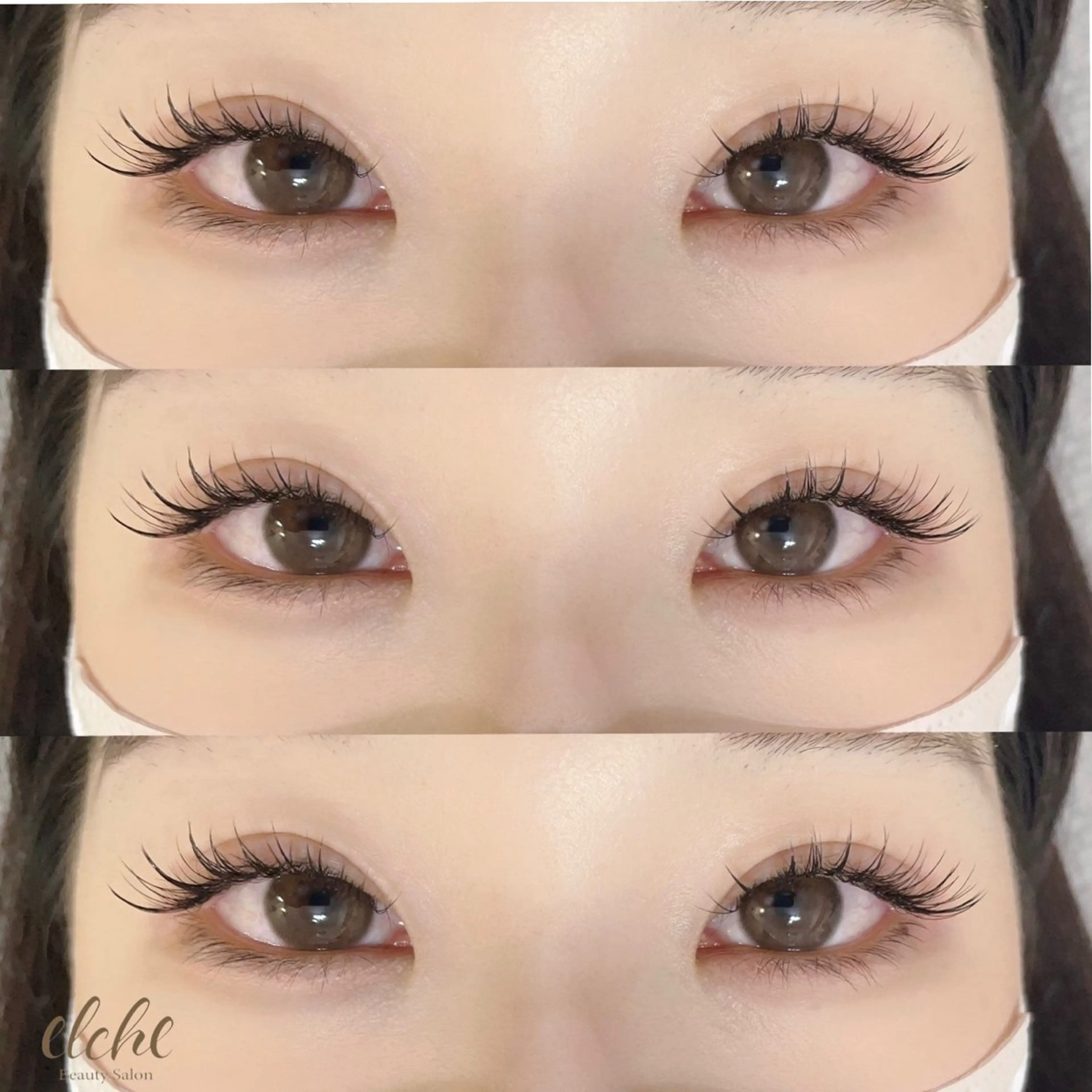 マツエク・マツパ 目尻長め elche ホシノ サラのマツエク・マツパデザイン