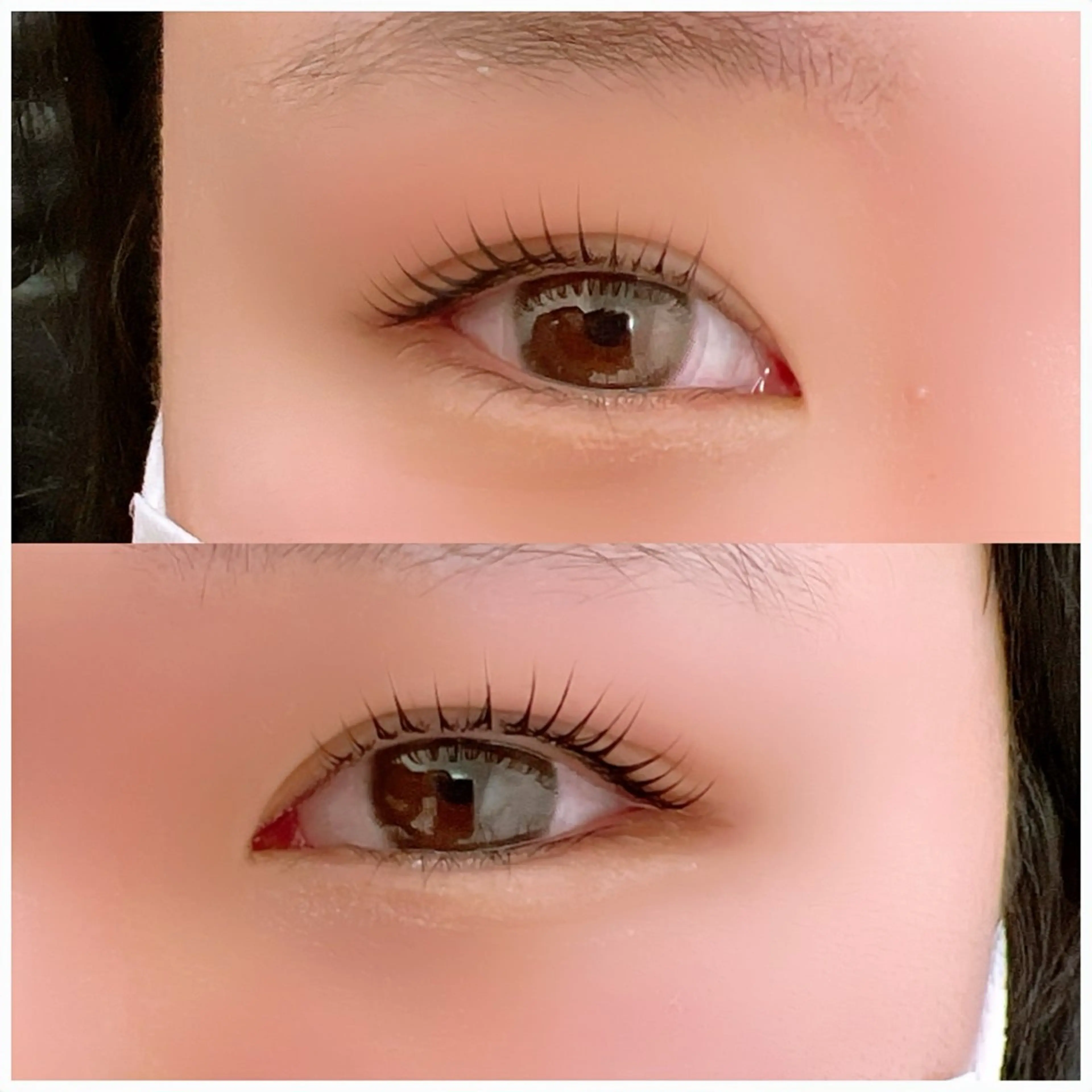 Lash Lift上下の写真