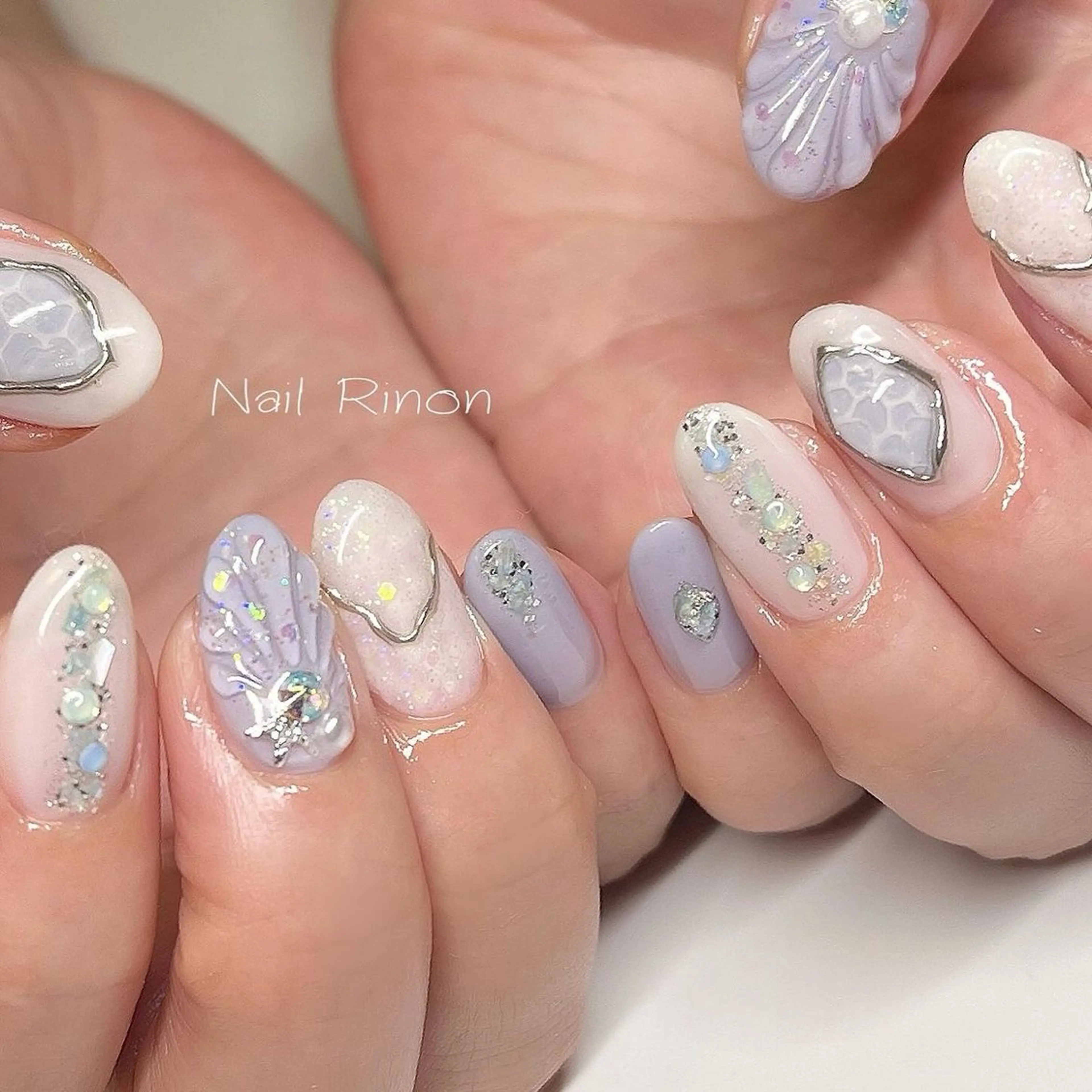 ネイル 夏ネイル ハンドネイル Nail Rinonのネイルデザイン