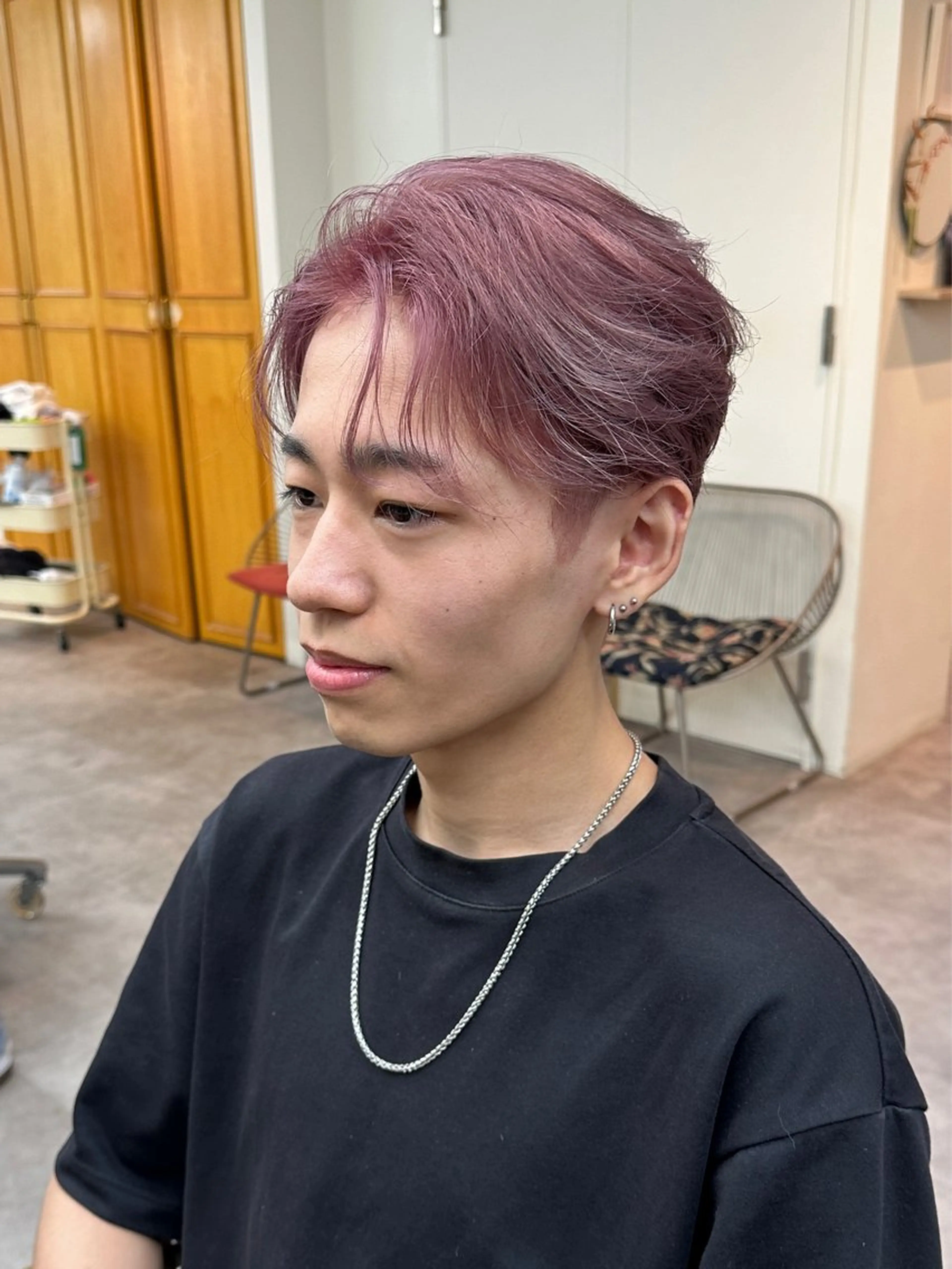 ショート カラー メンズ JINKIメンズ特化 メンズカットパーマのヘアスタイル