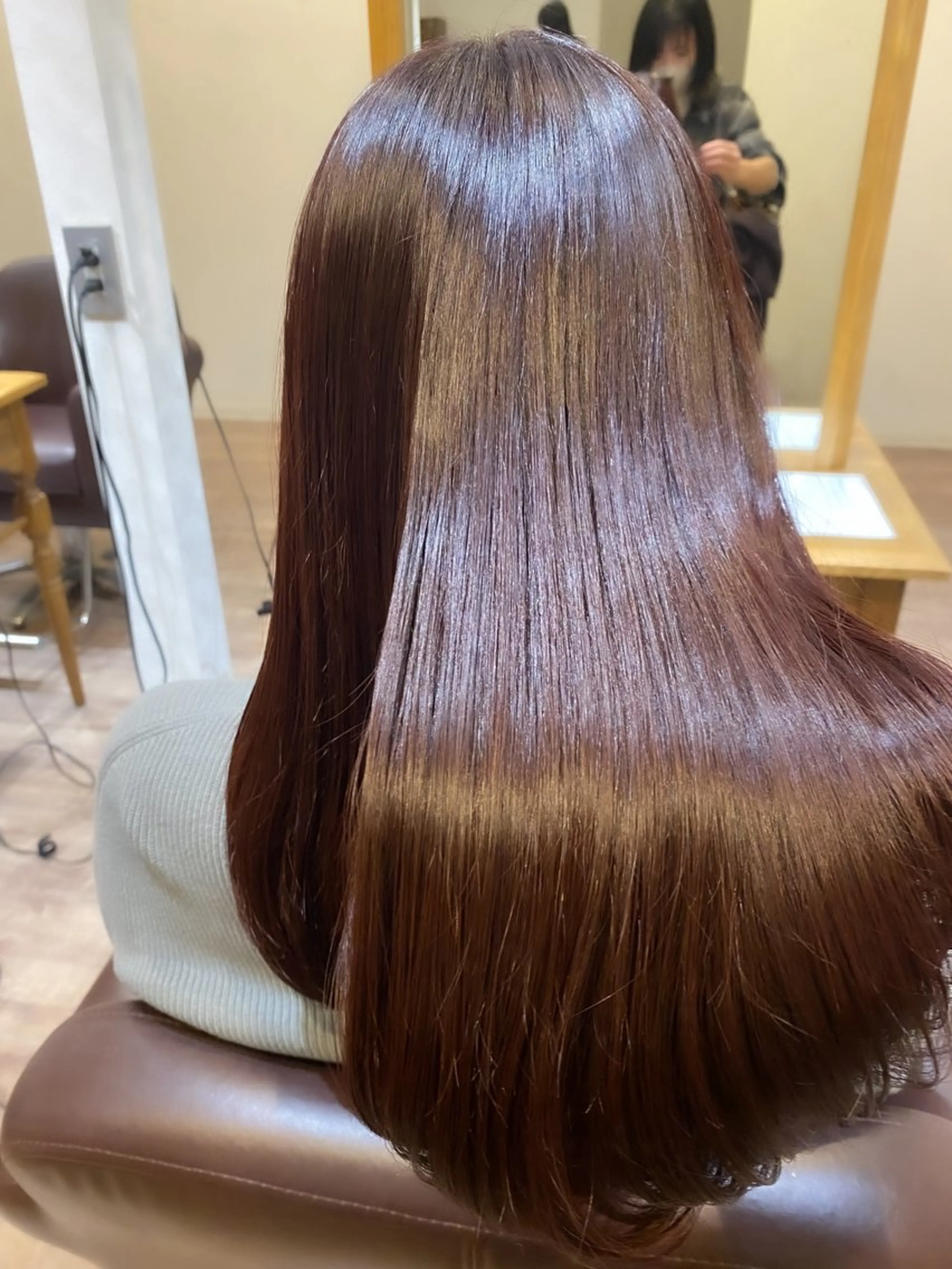 セミロング カラー ブリーチ ブリーチなしカラー ピンクカラー ヘアカラー トリートメント 美容室Limb所属・髪質改善/縮毛/小林 水葵のヘアスタイル