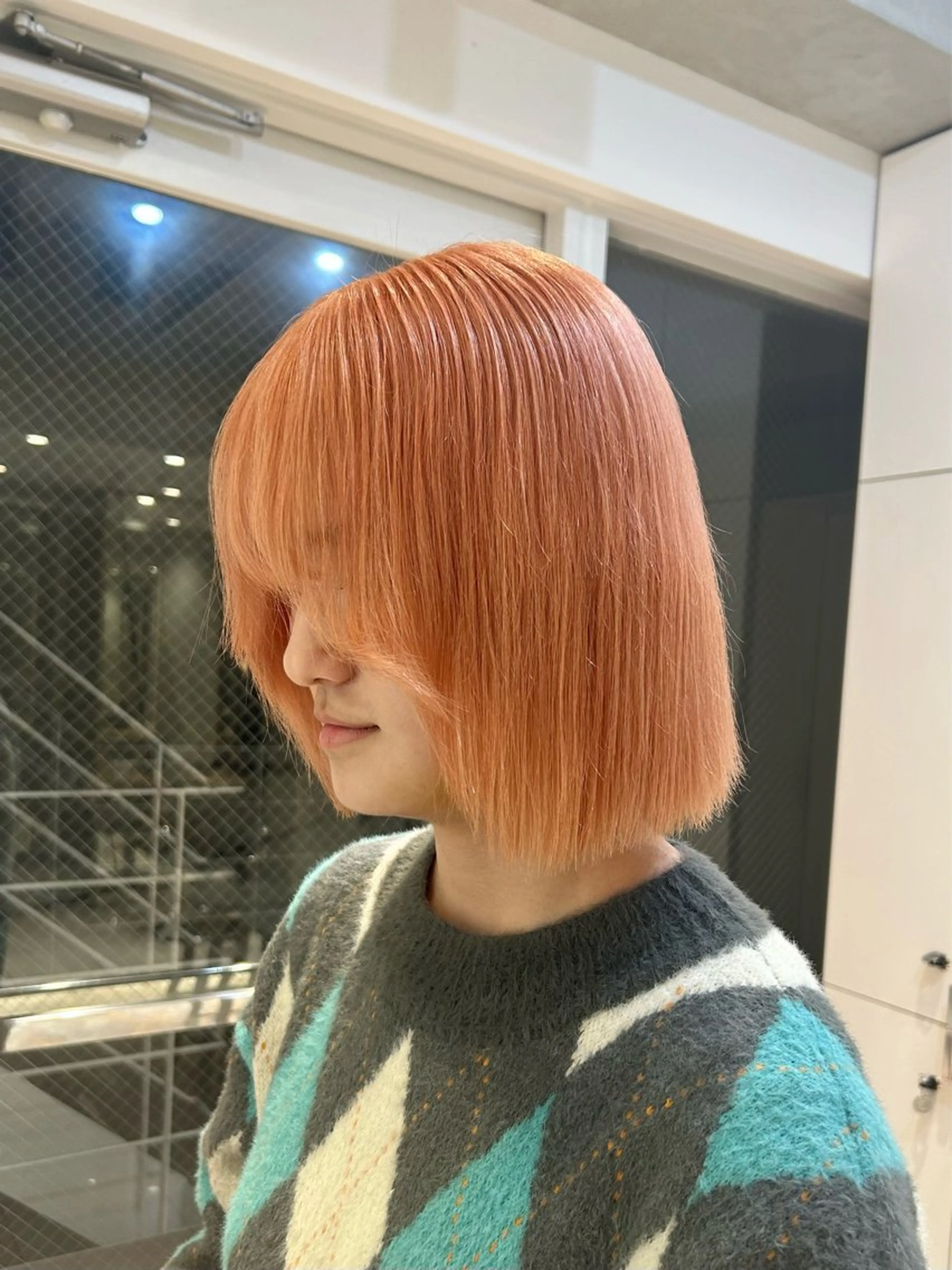 カラー ブリーチ ブロンド オレンジ 頭身浴スパ/艶カラー /森下🌿matsuのヘアスタイル