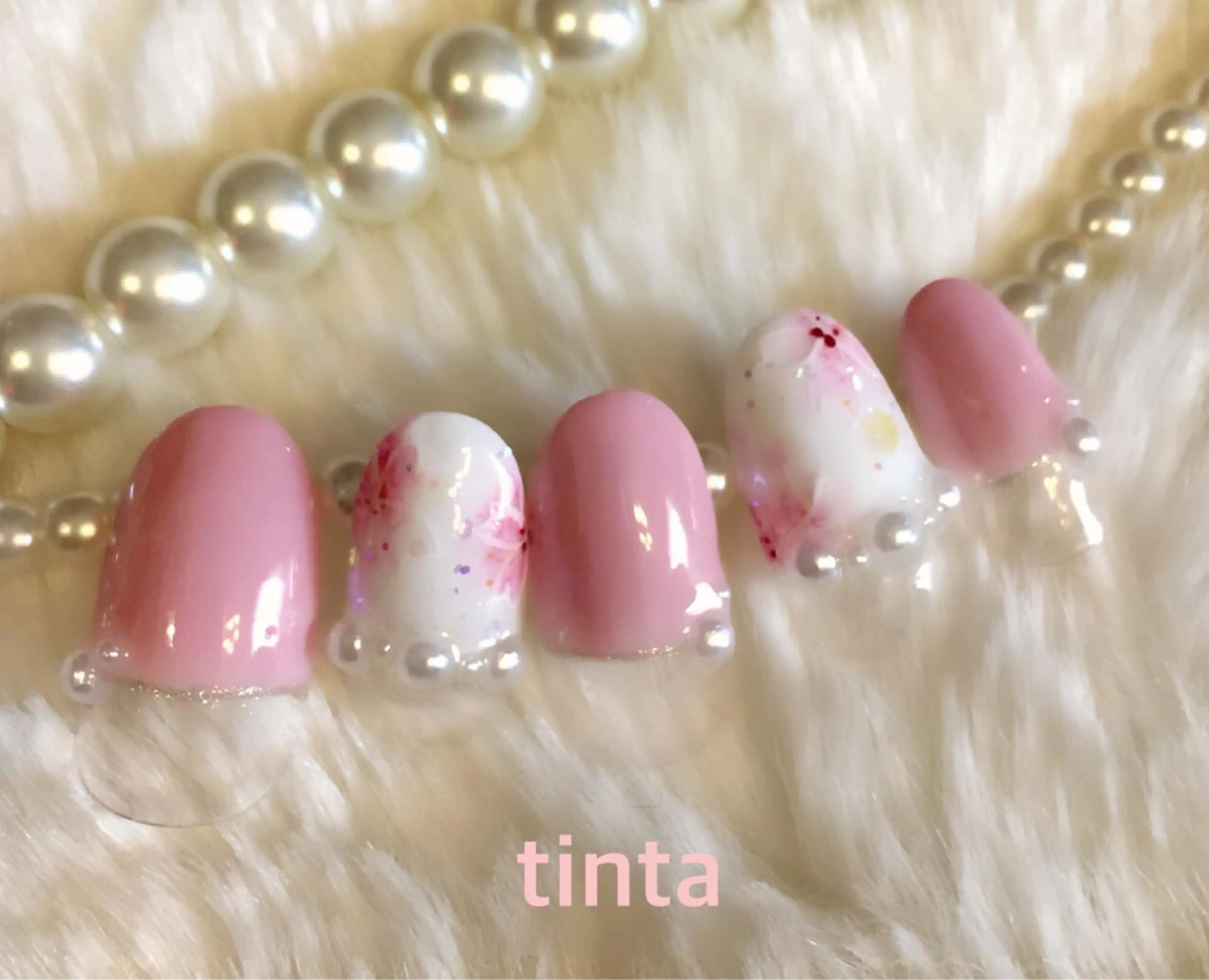 ネイル 桜ネイル ネイルサロン ティンタ所属・馬場 典子のネイルデザイン