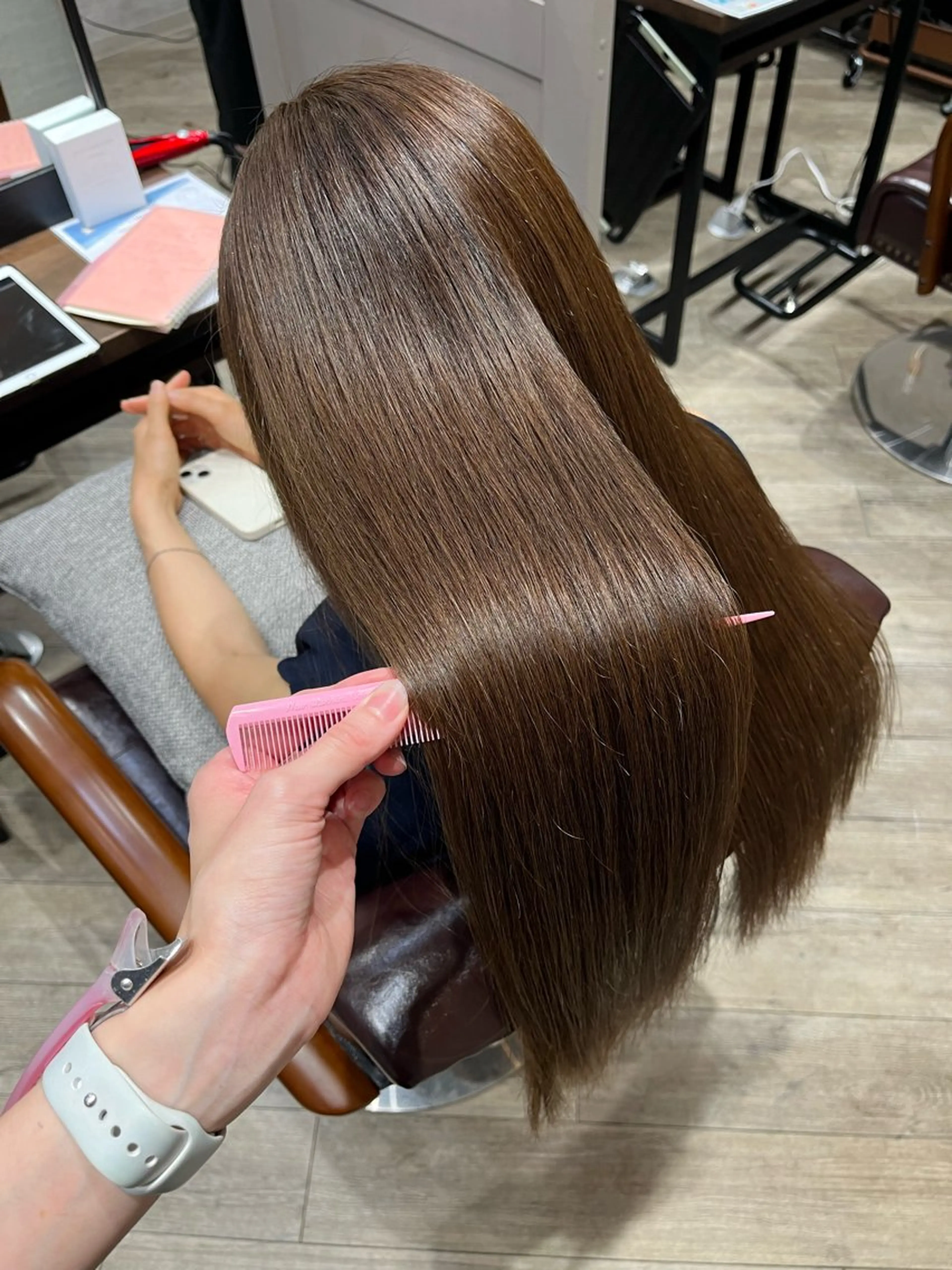 ロング カラー グレージュ バイオレットカラー バイオレットグレージュ ヘアカラー トリートメント 🫧ぷる艶カラー🫧 Yuubi🦩のヘアスタイル