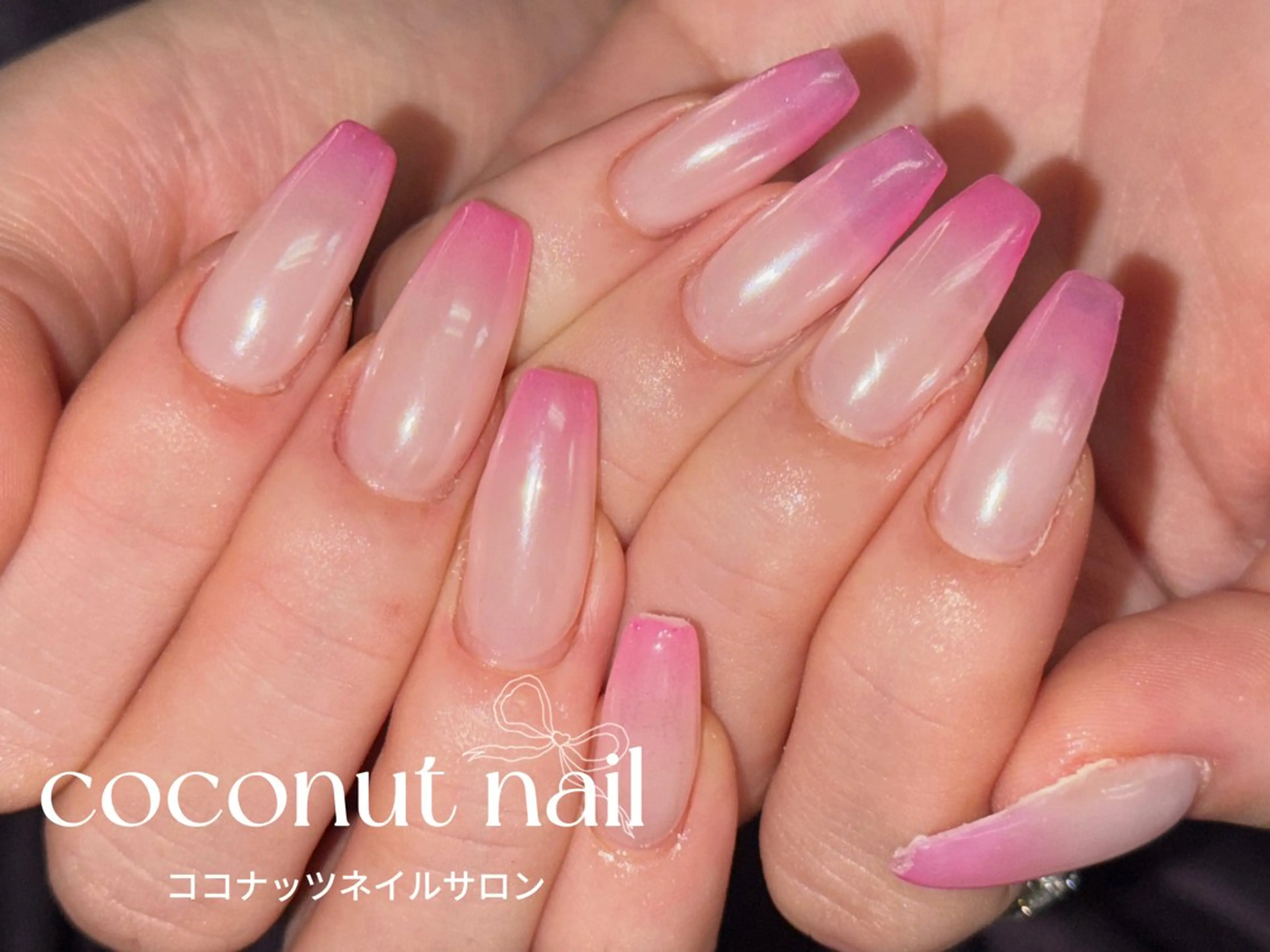 ネイル べっ甲ネイル フレンチネイル キラキラネイル マグネットネイル 大理石ネイル(マーブル) ハンドネイル 神田 ココナッツのネイルデザイン