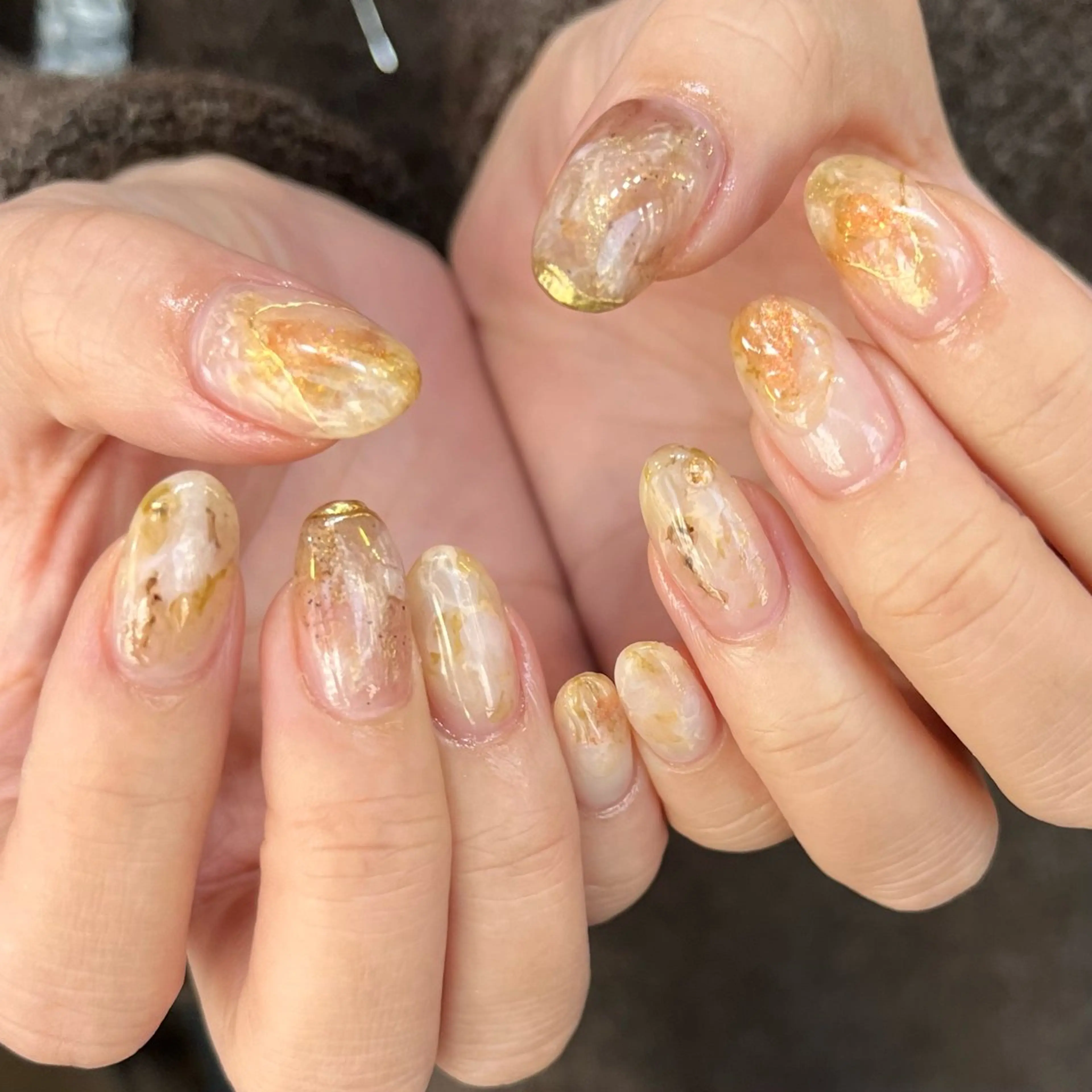 ネイル ハンドネイル hakata ニュアンスネイル𓍯のネイルデザイン