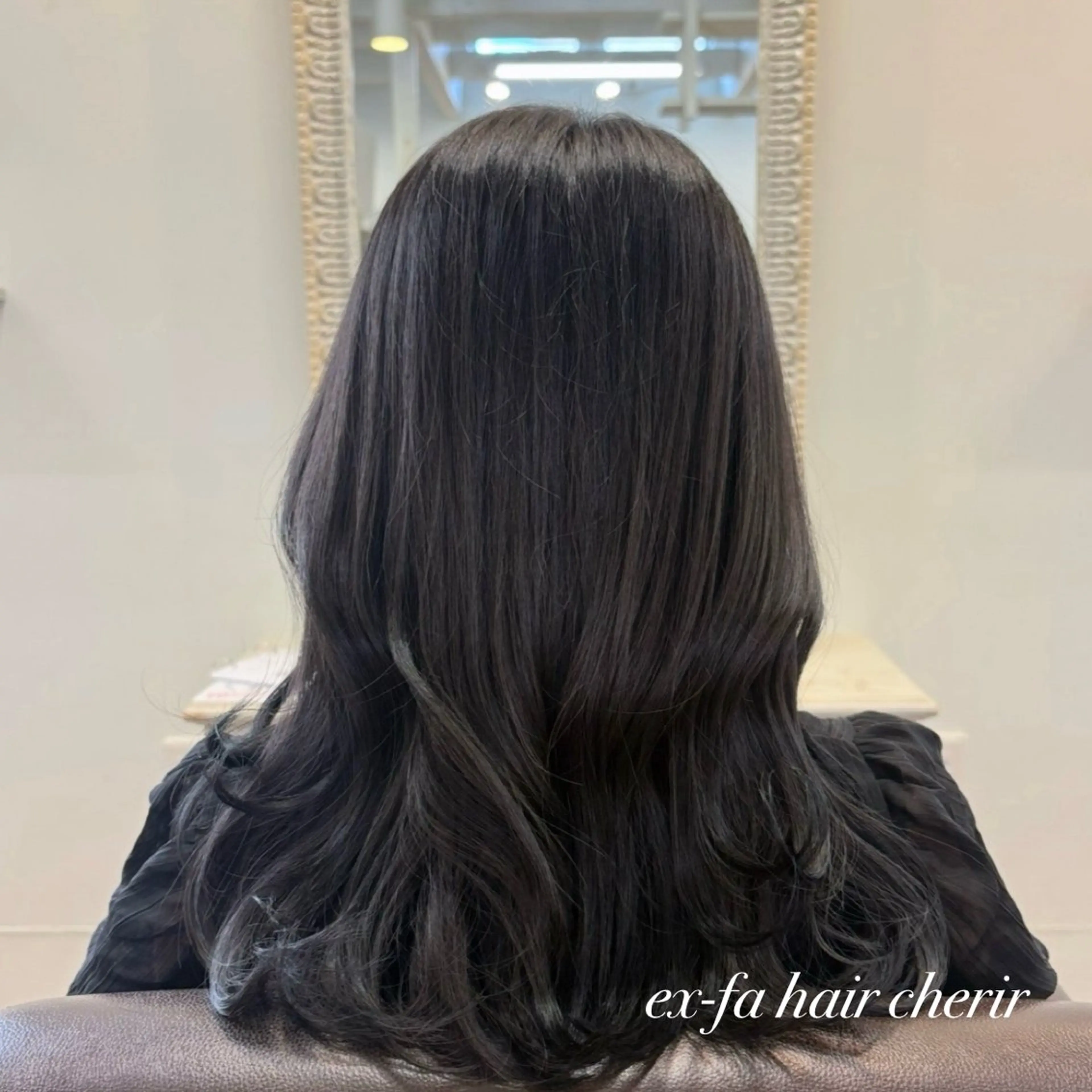 🌚 《明るく戻せる!!》ブラックカラー＋水素トリートメント【¥7,500】🖤の写真