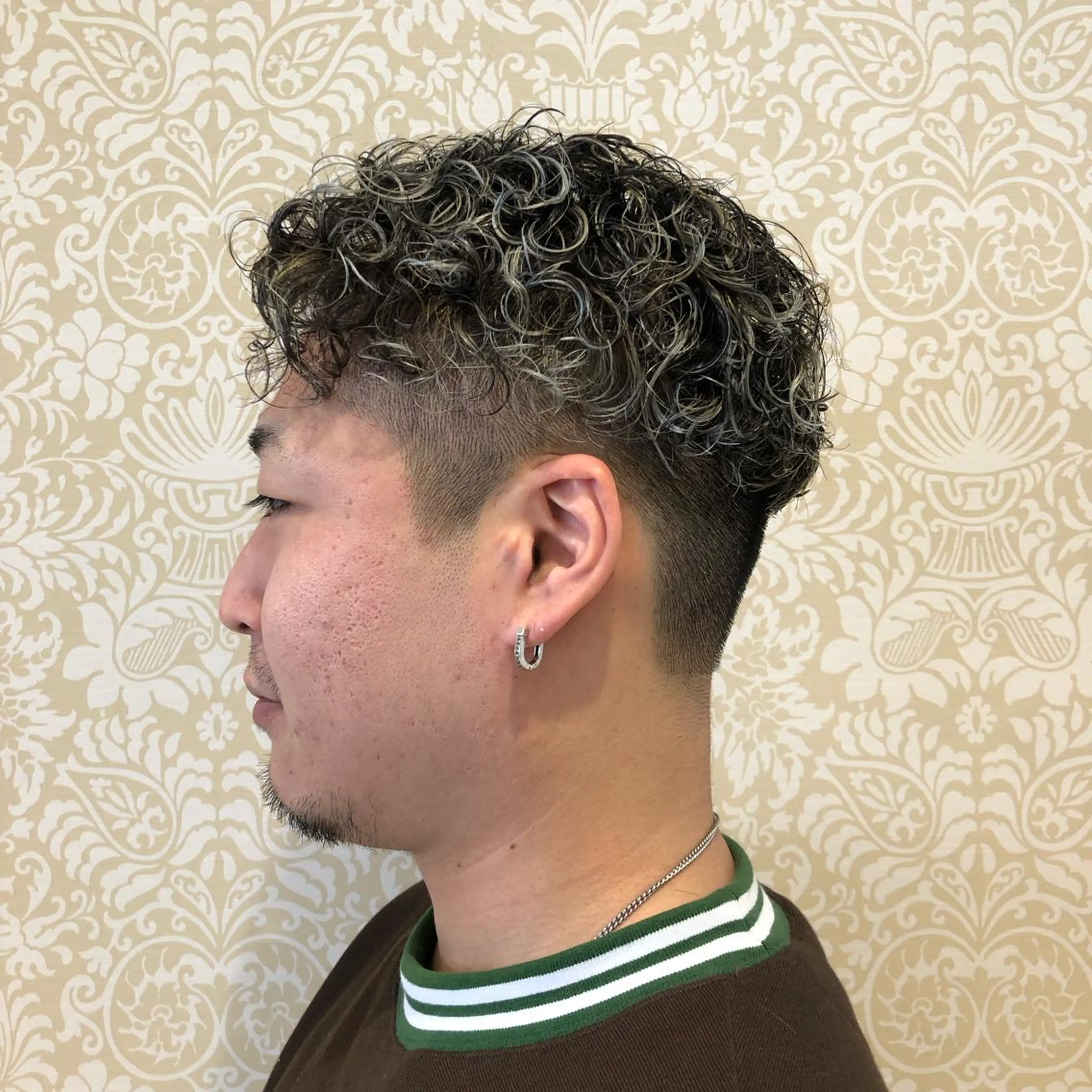 ショート カラー パーマ メンズ カット パーマ トリートメント 🐠寒色系×パーマ 櫻井　麿偉🐏のヘアスタイル