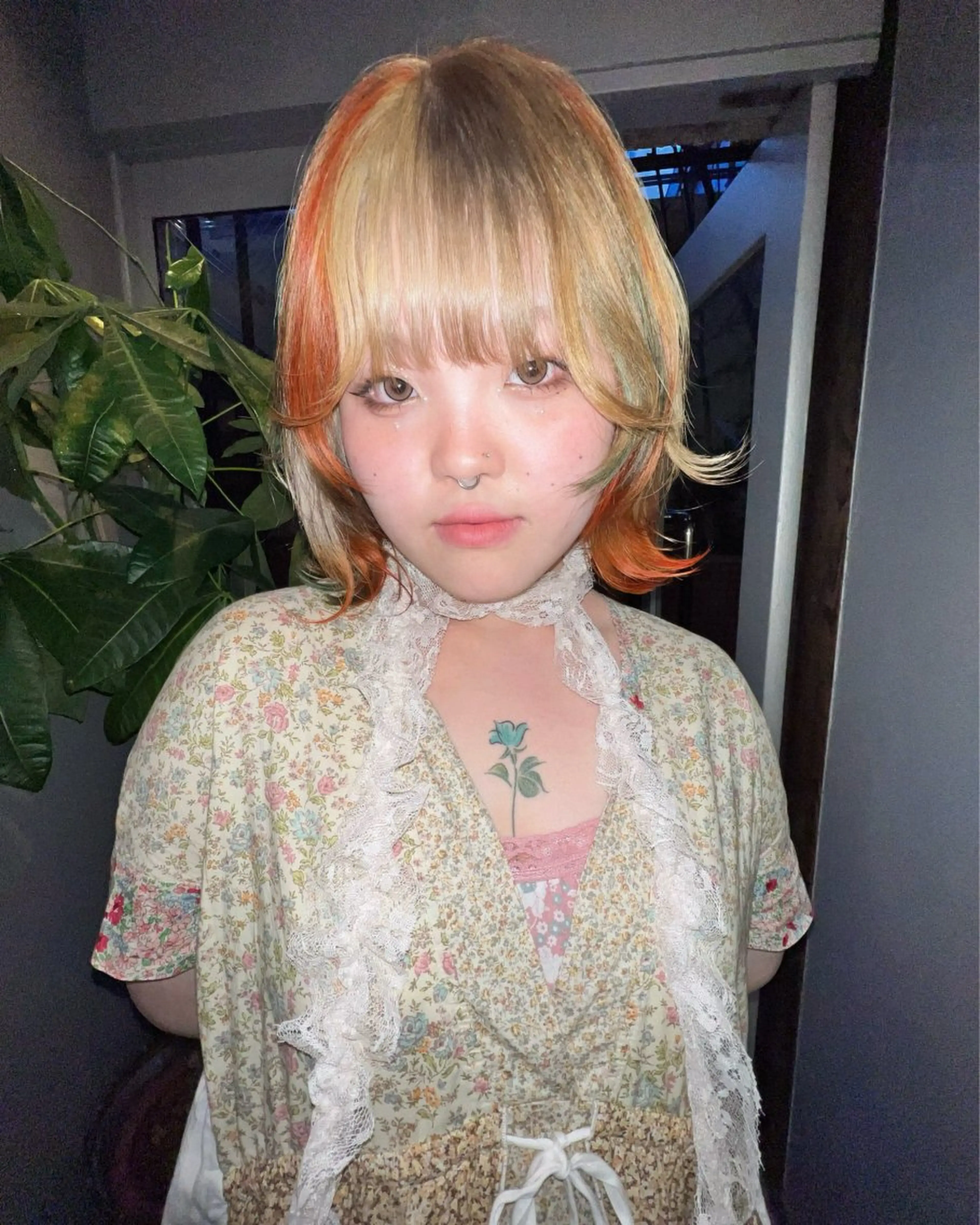 ミディアム カラー カット ヘアカラー 圧倒的デザイン力 店長🎨RENAのヘアスタイル