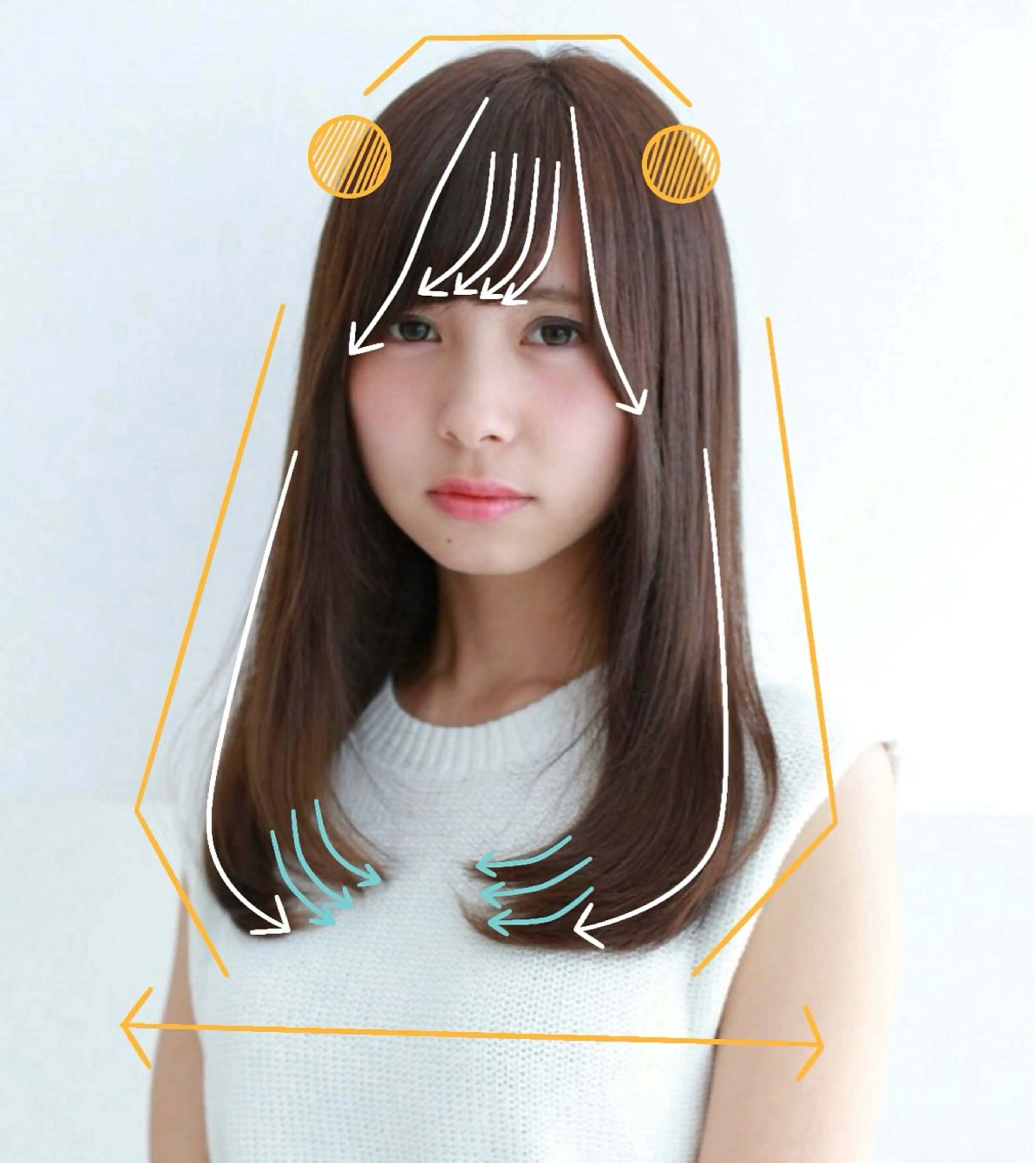 ミディアム カット ヘアカラー 佐藤里菜🎀 /モデル募集してますのヘアスタイル